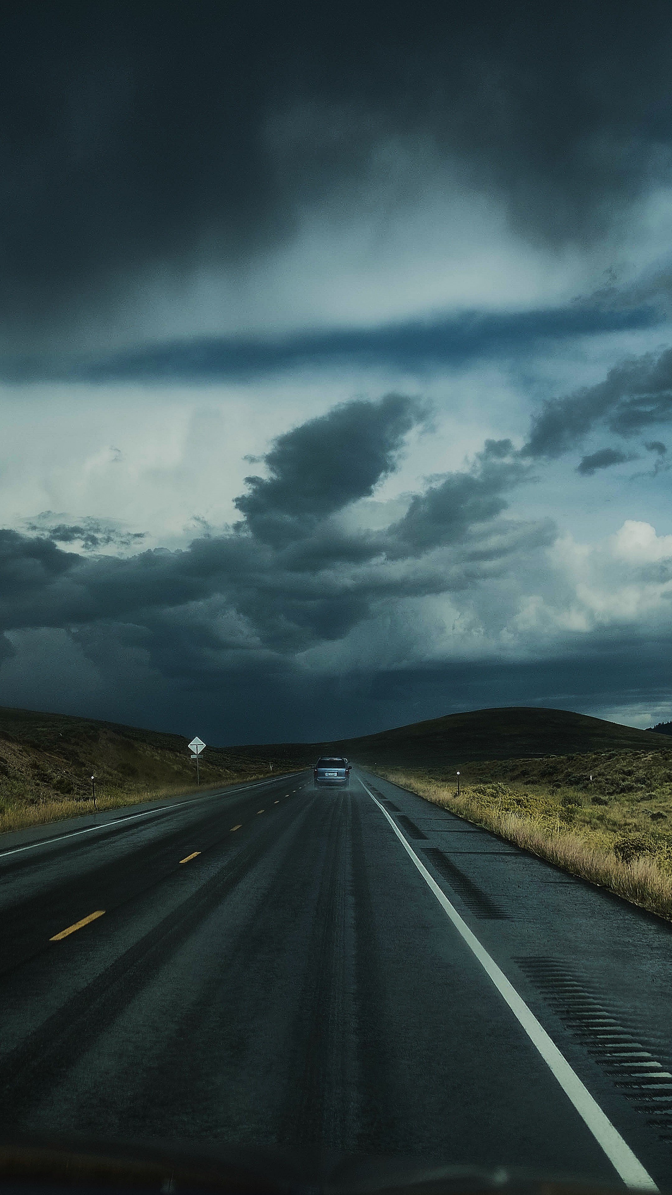 Road Clouds Auto Traffic Wallpapers