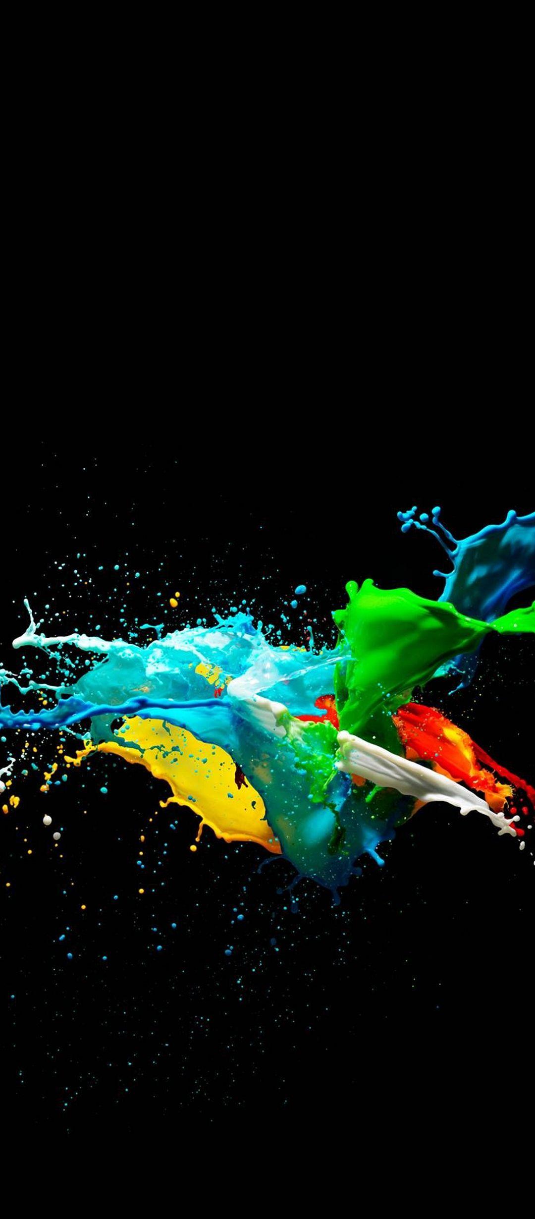 Colorful Painted Black Backgrounds