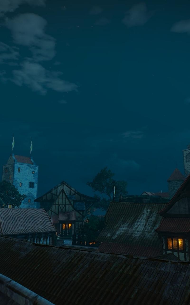 Download The Witcher 3 Novigrad Samsung n7000 wallpapers 800x1280