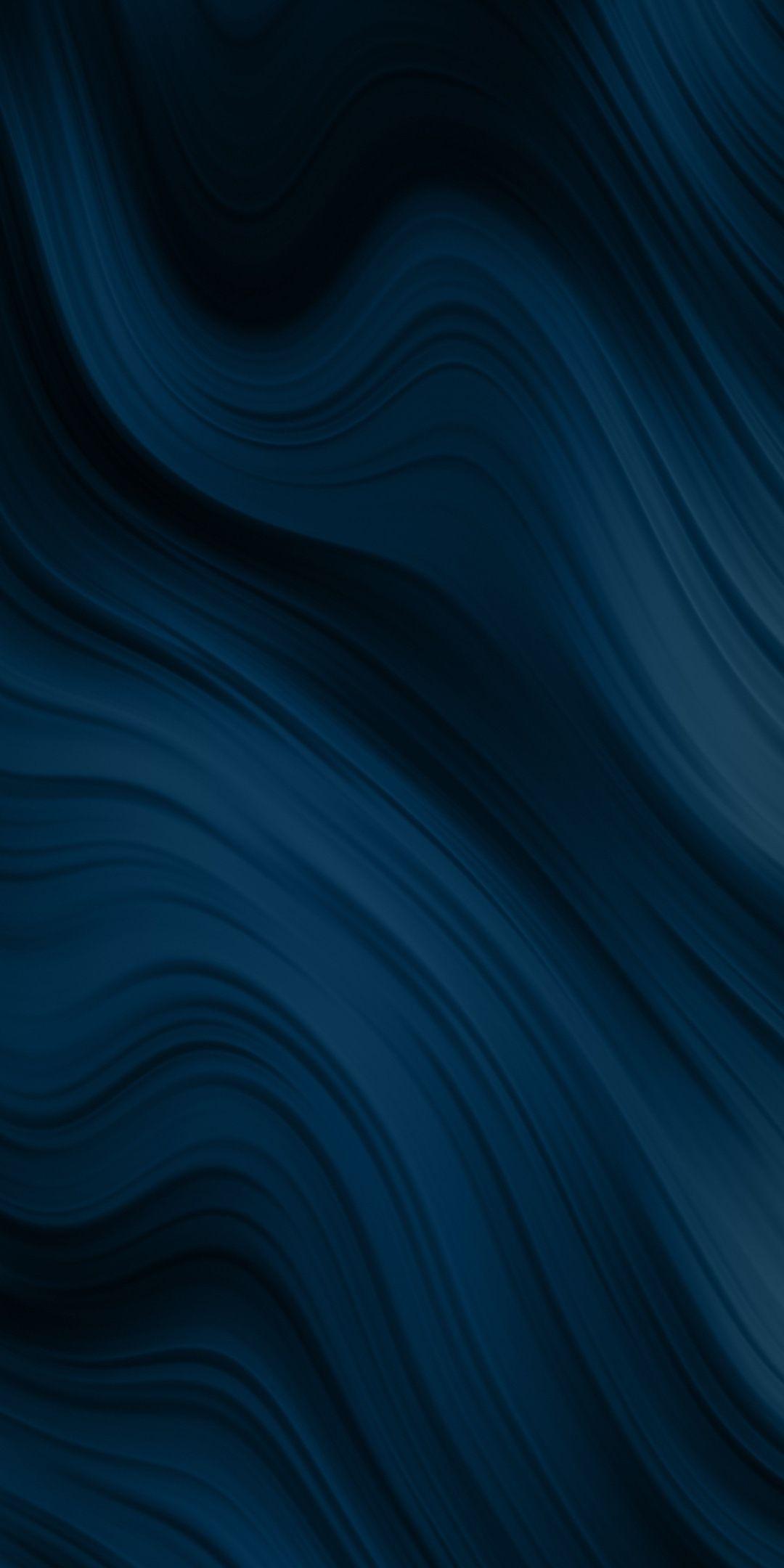 Dark, curvy lines, waves, abstract, 1080x2160 wallpapers