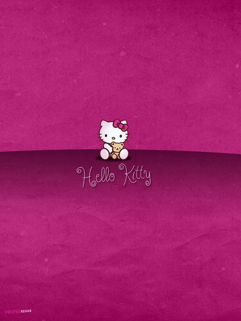768x1024] Maroon Hello Kitty Wallpapers