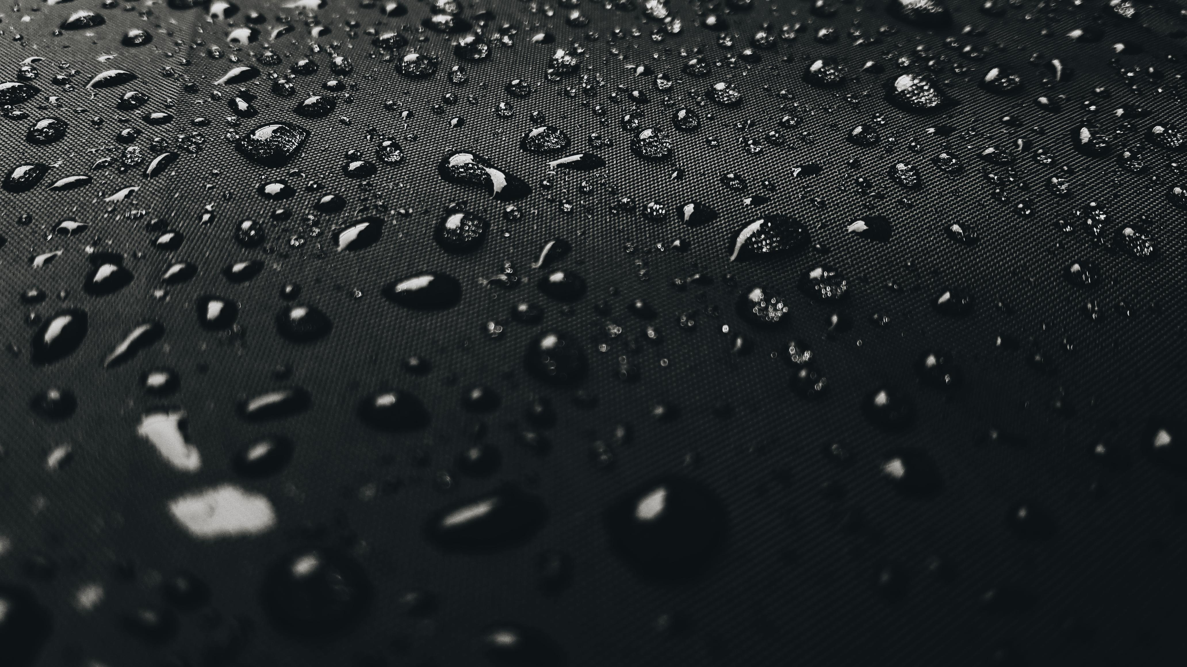 Water Drops On Black Surface 4k, HD Others, 4k Wallpaper, Image