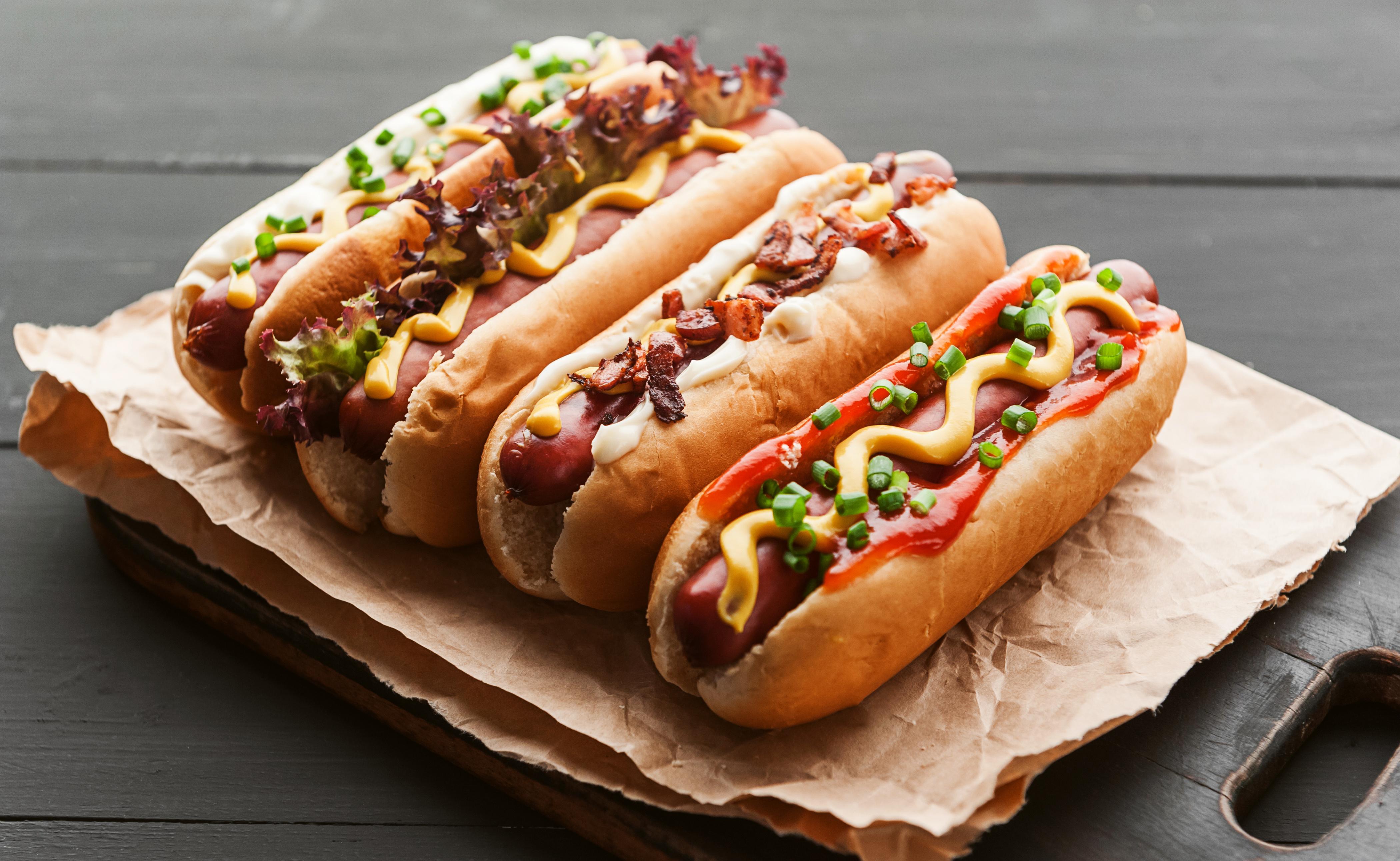 Grab your dogs and go get a good deal on hot dogs for National Hot
