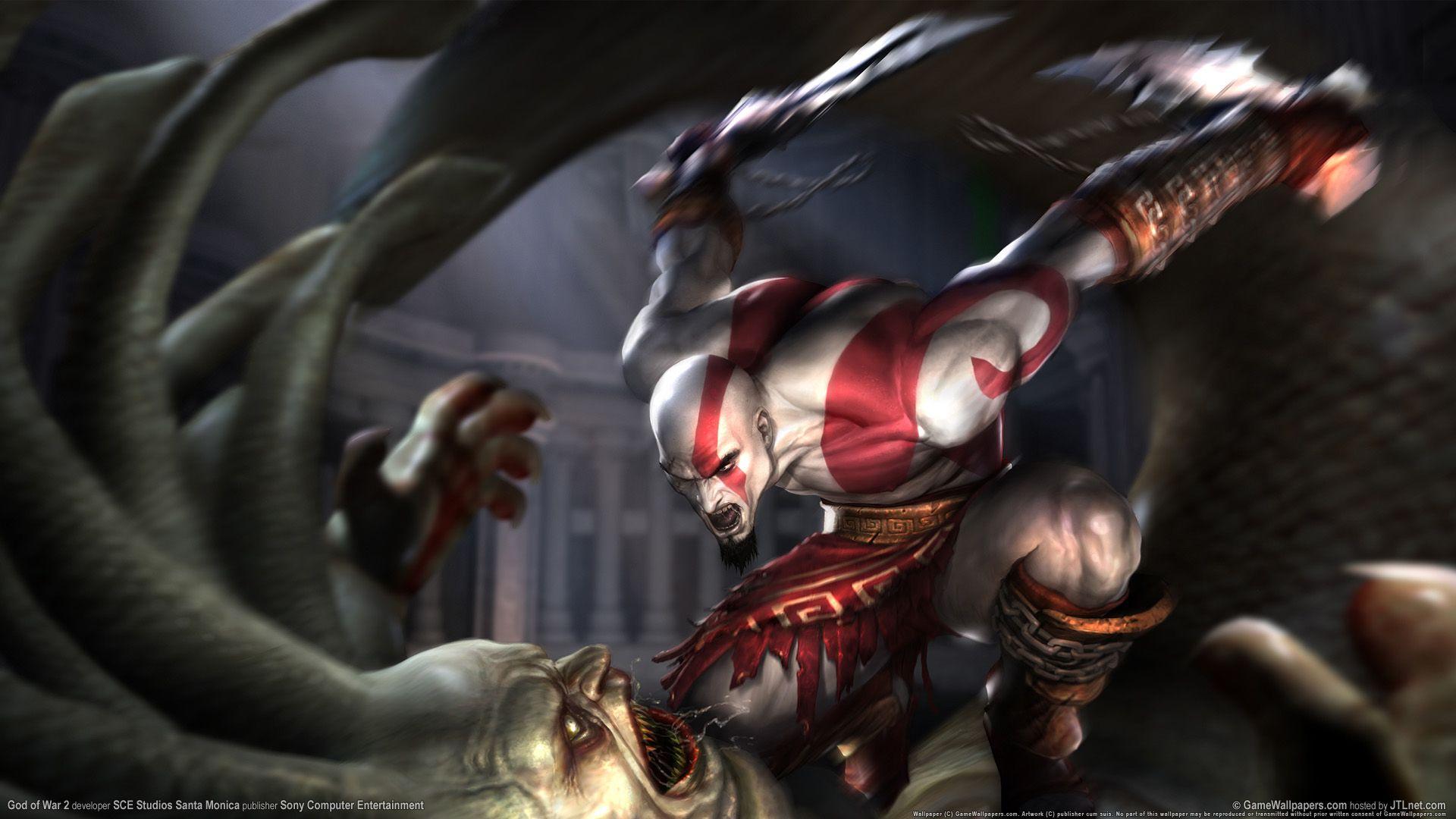 god of war 2 kratos wallpaper