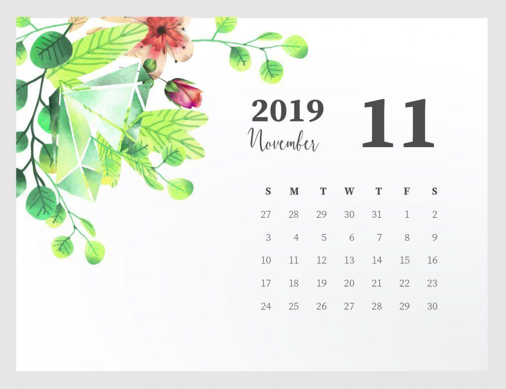 Cute November 2019 Calendar Printable. planners. June 2019