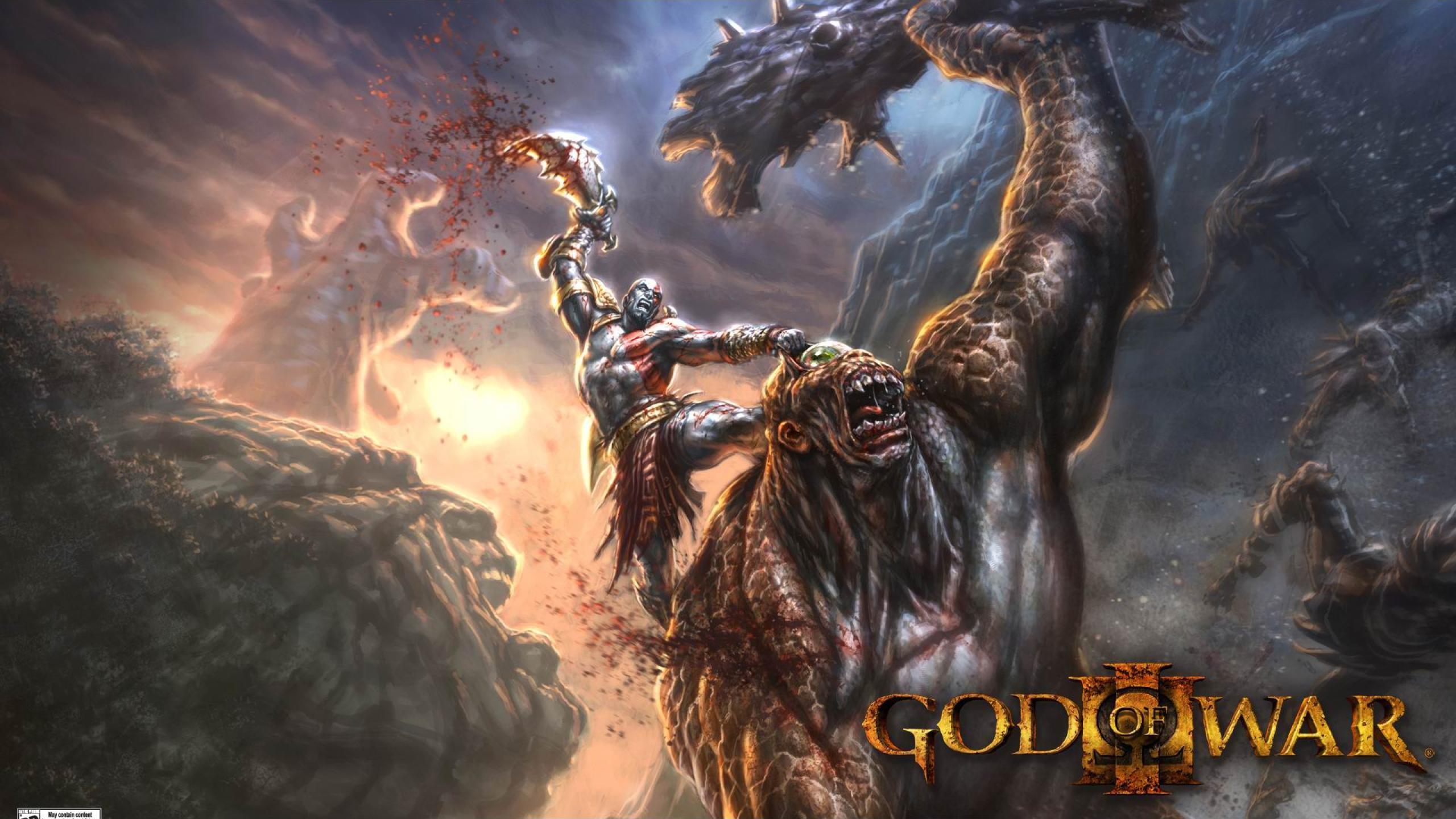 god of war 2 kratos wallpaper