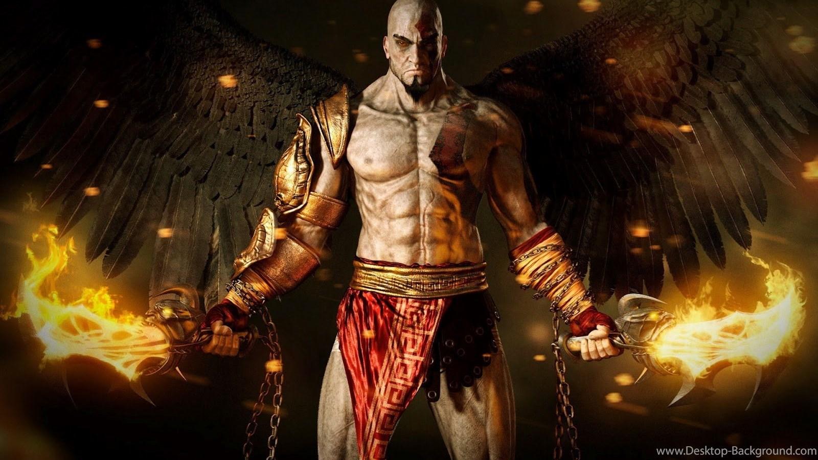 Savage god of war 2 wallpaper kratos 174 47265 Desktop Wallpaper