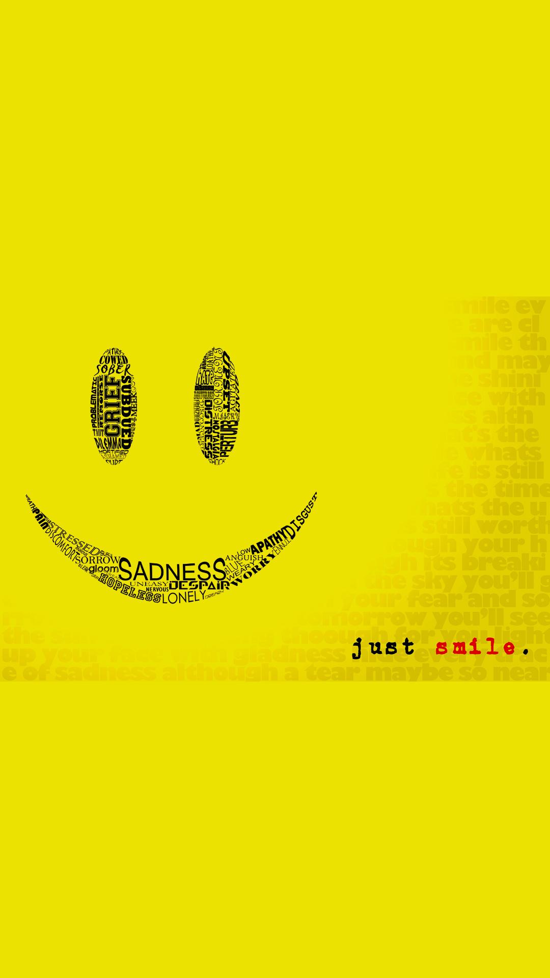 Just Smile iPhone Wallpaper HD