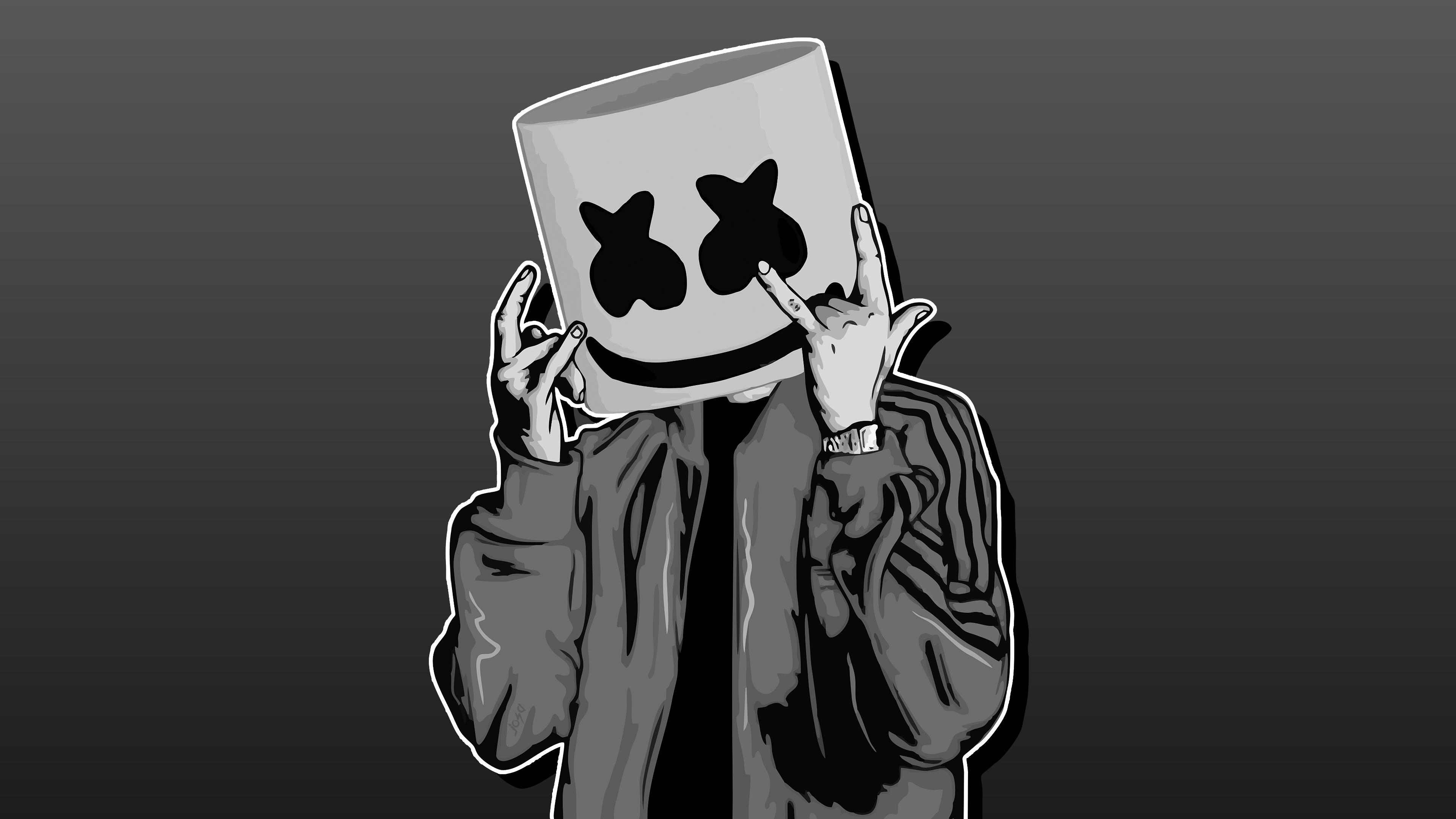 Marshmello Amoled  IPhone Wallpapers  iPhone Wallpapers
