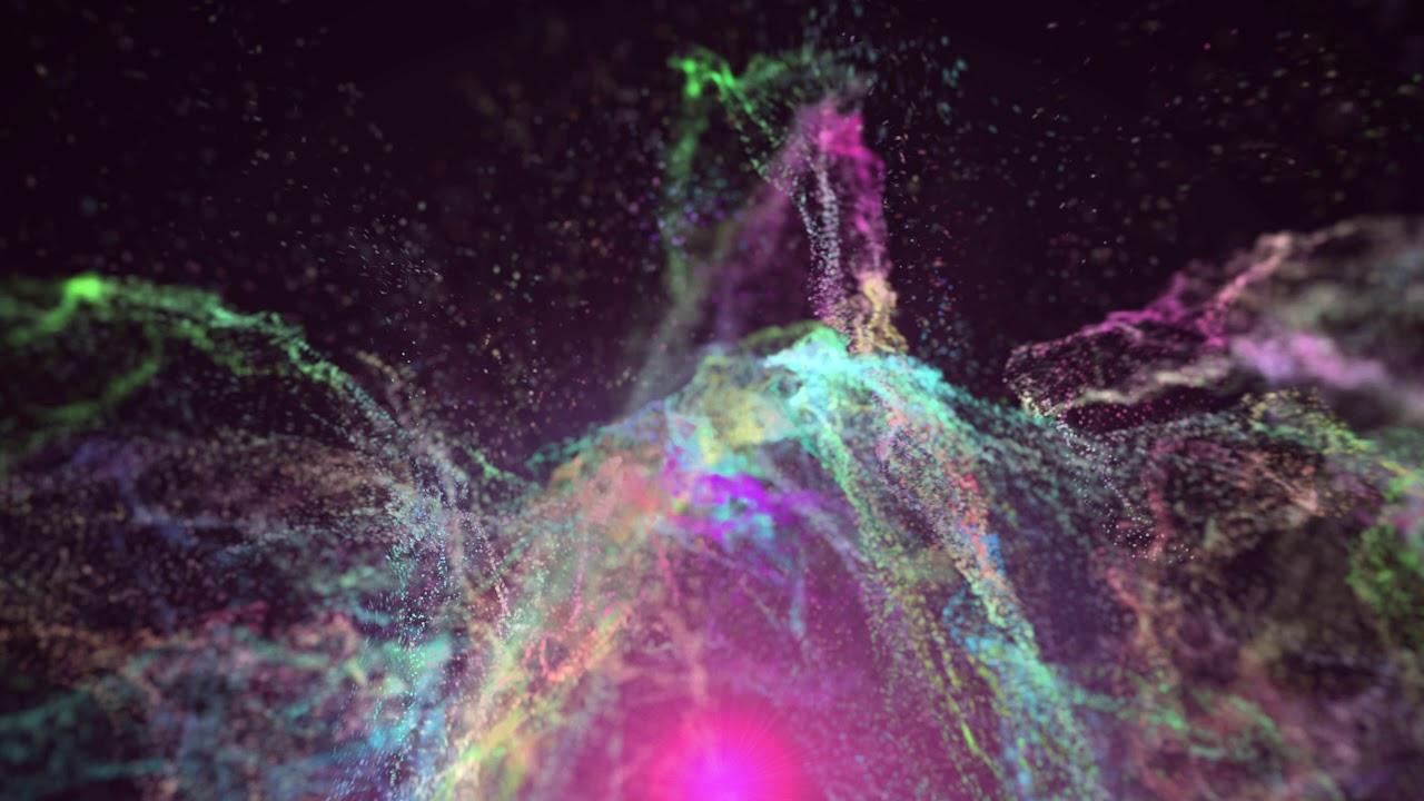 4K Rainbow Foam Waves Atomic Animated Wallpaper #AAVFX