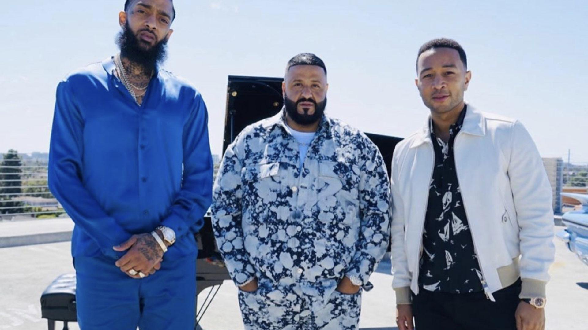 DJ Khaled And John Legend Pay Tribute to Nipsey Hussle on 'Saturday