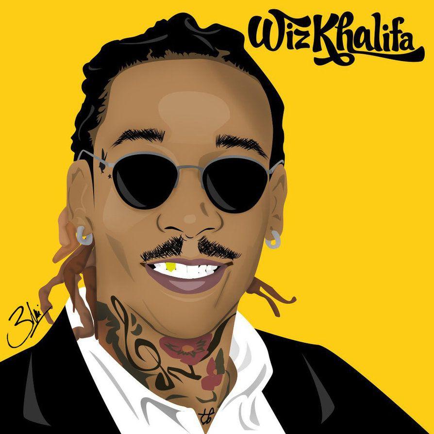 Cartoon Picture Of Wiz Khalifa