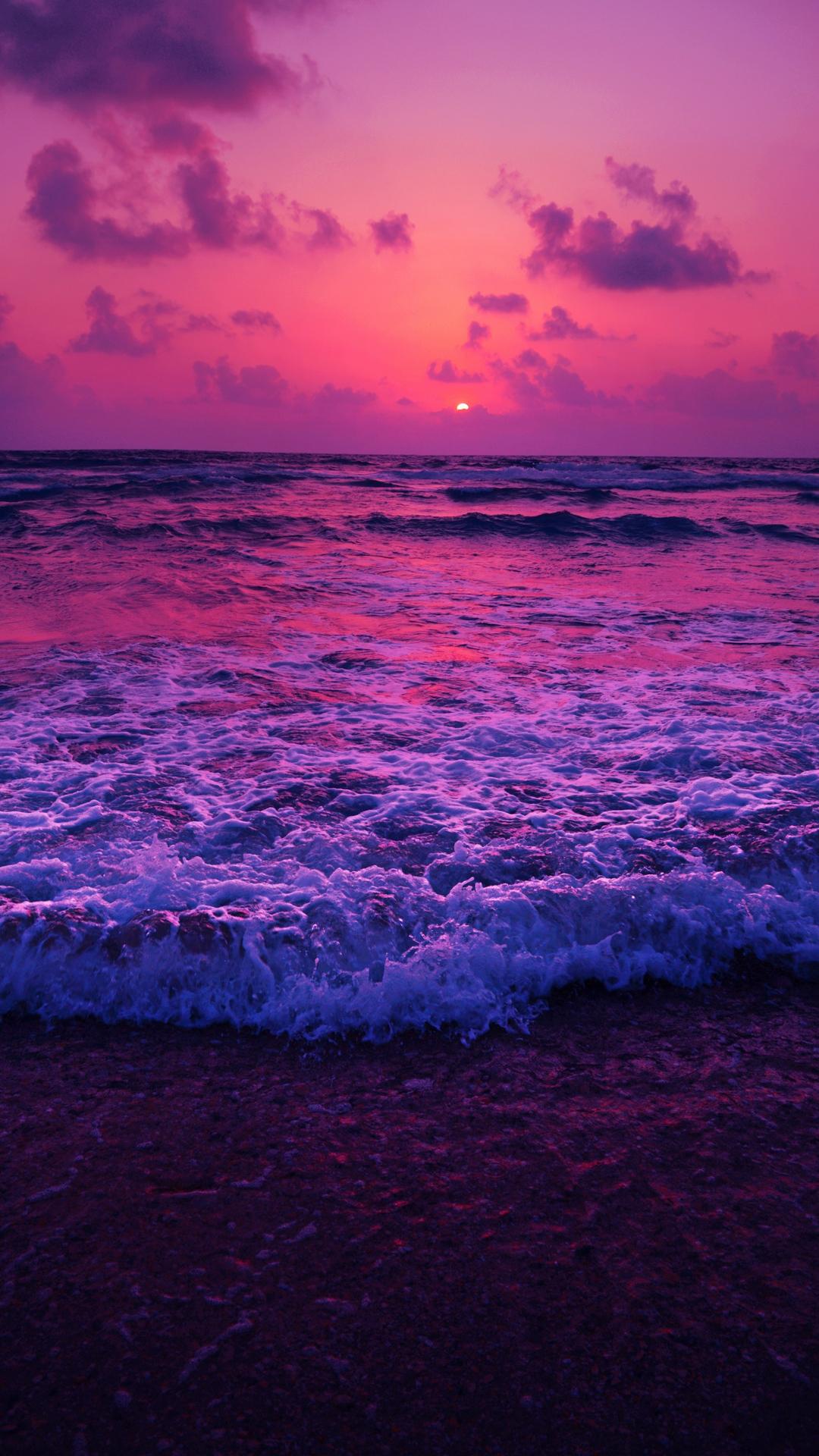Sea Sunset Horizon Beach Wallpaper - [1080x1920]