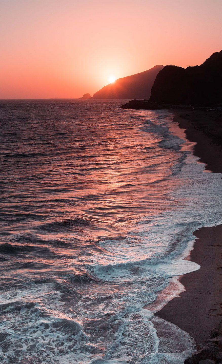 Peach Sky Sunset Beach IPhone Wallpaper 1. Top Ideas To Try