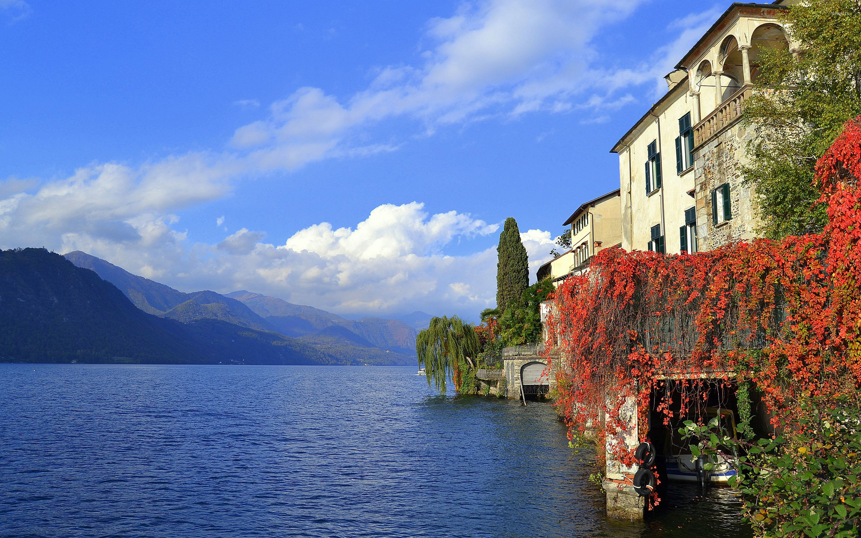 Sailing boat on a sunny day wallpaper wallpaper