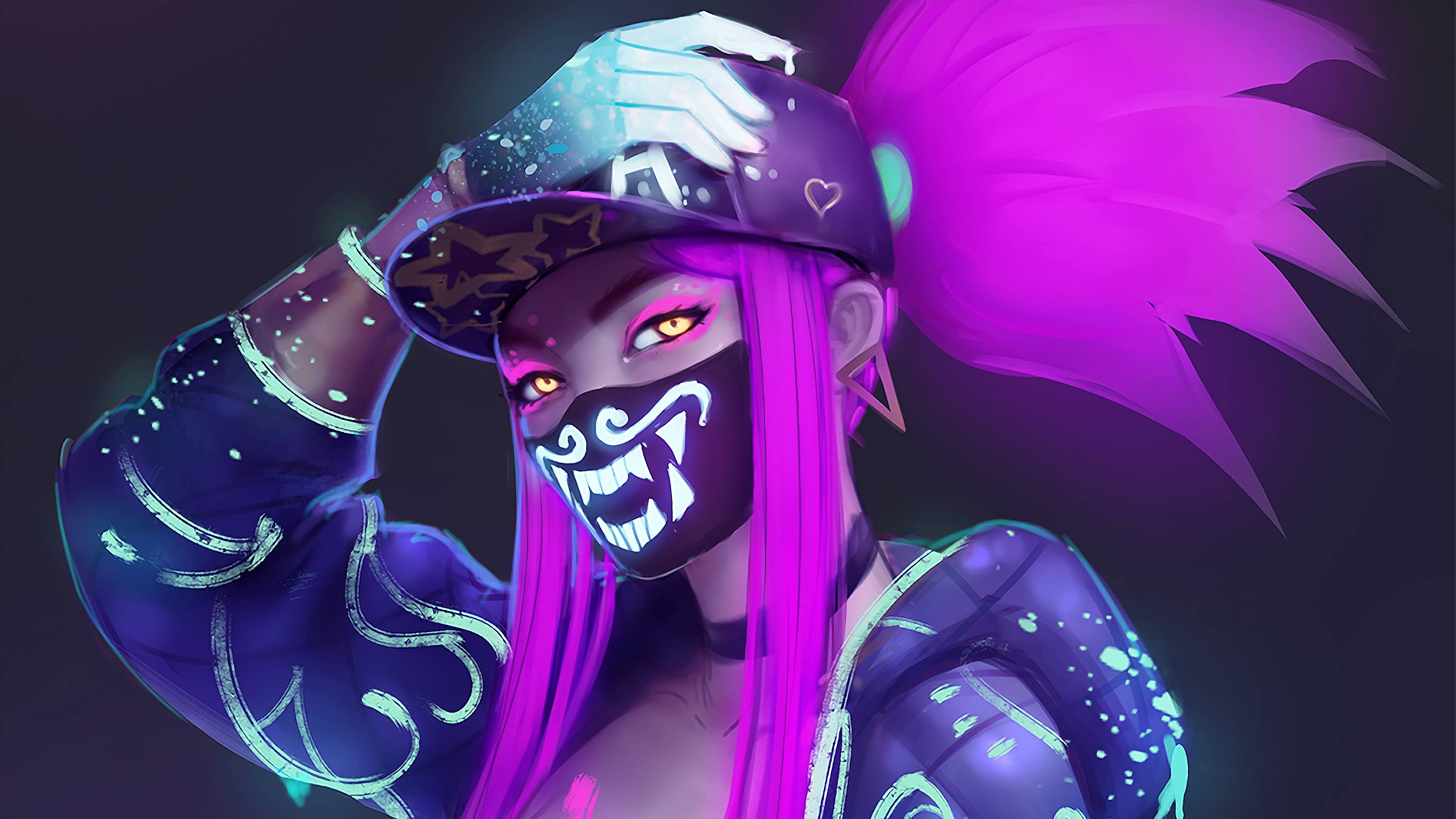 K DA Akali 4K 8K HD Wallpaper