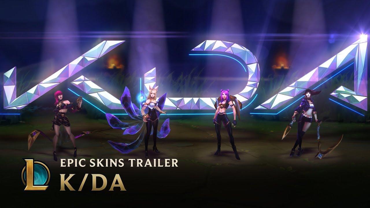 K DA. OFFICIAL SKINS TRAILER OF LEGENDS