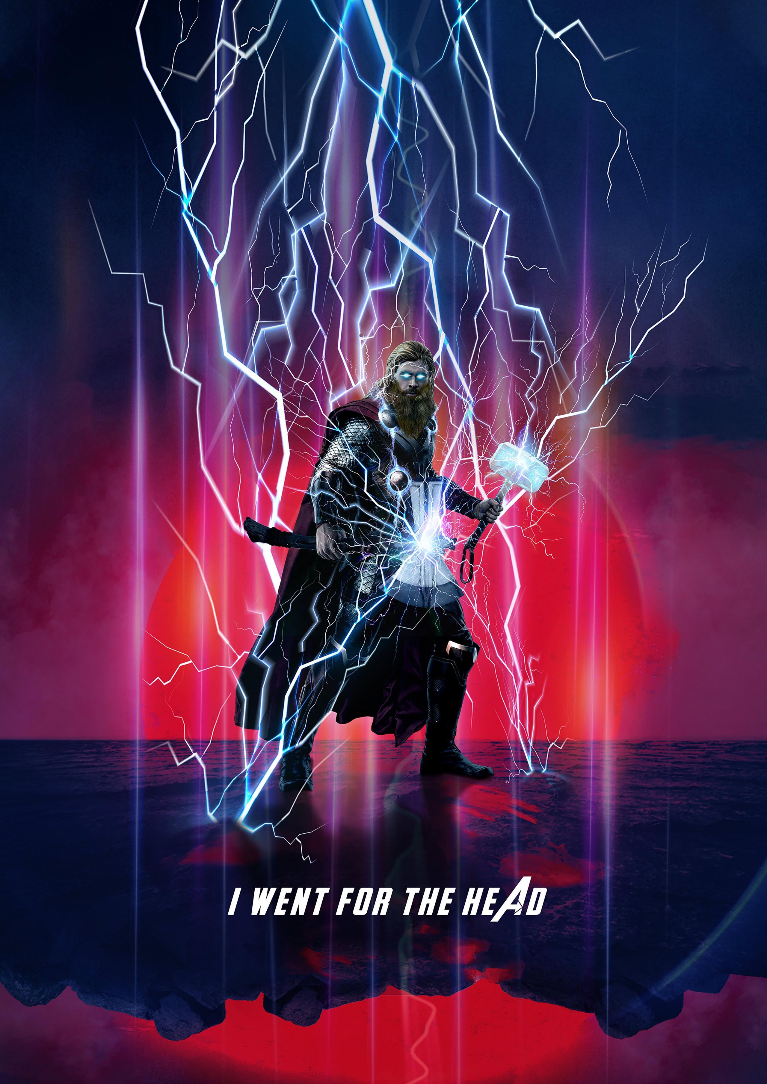 Wallpaper Thor, Stormbreaker, Mjolnir, Avengers: Endgame, HD, Movies
