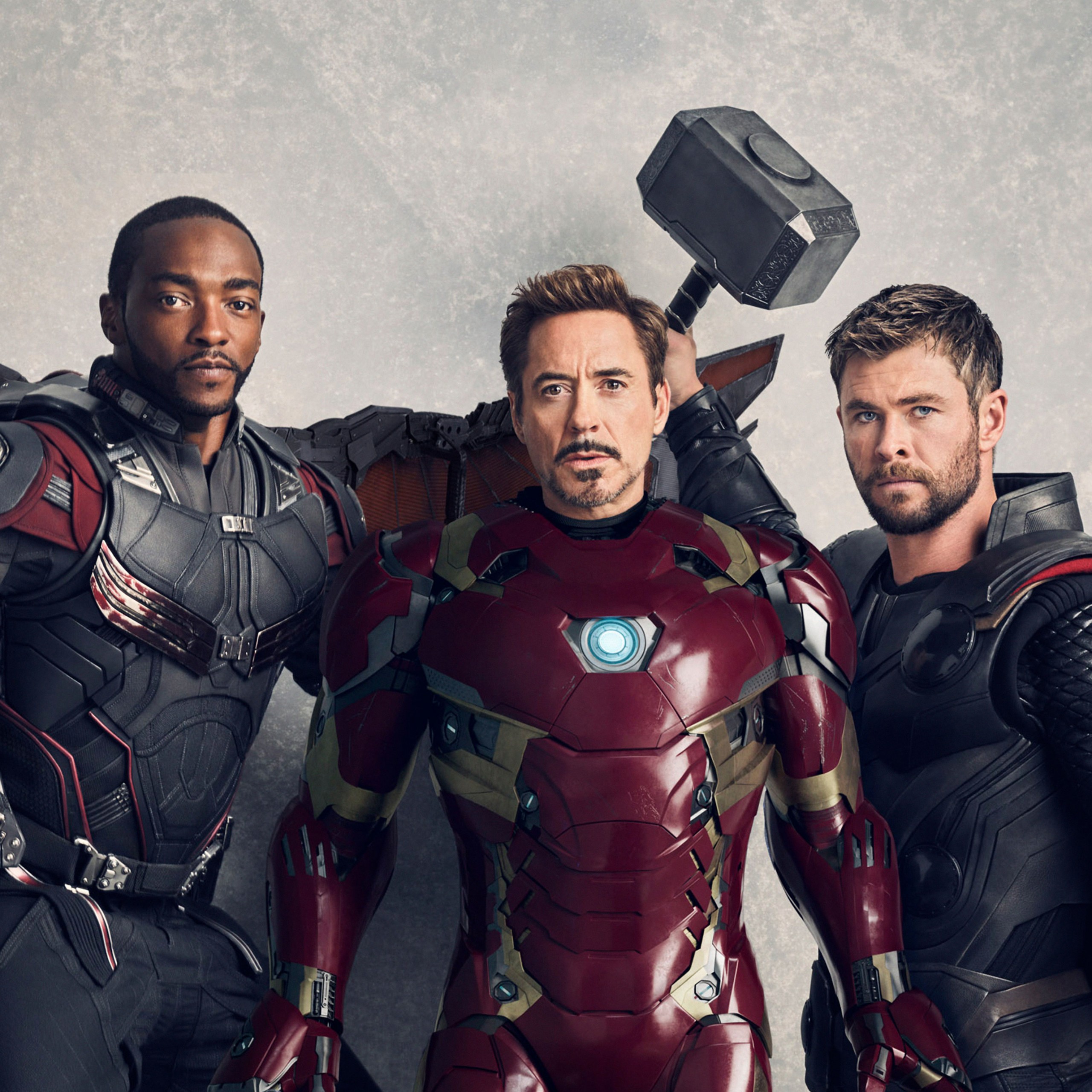 Wallpaper Avengers: Infinity War, Falcon, Iron Man, Thor, 4K, Movies