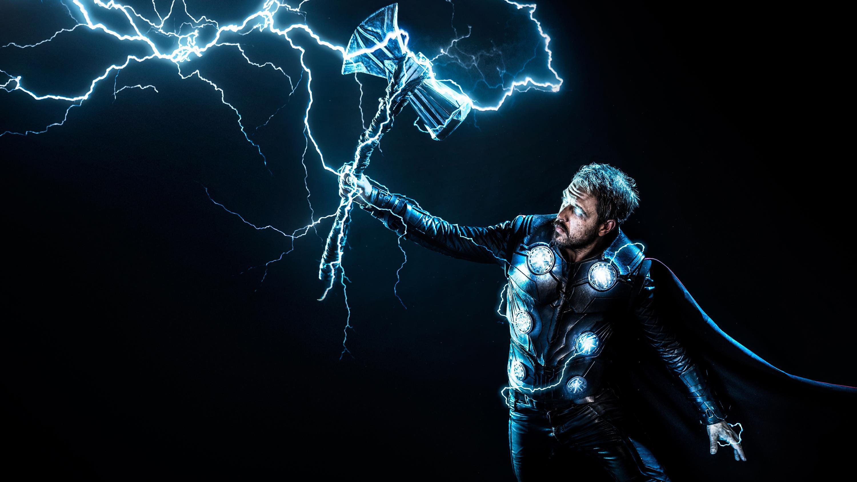 Thor with Stormbreaker Wallpaper
