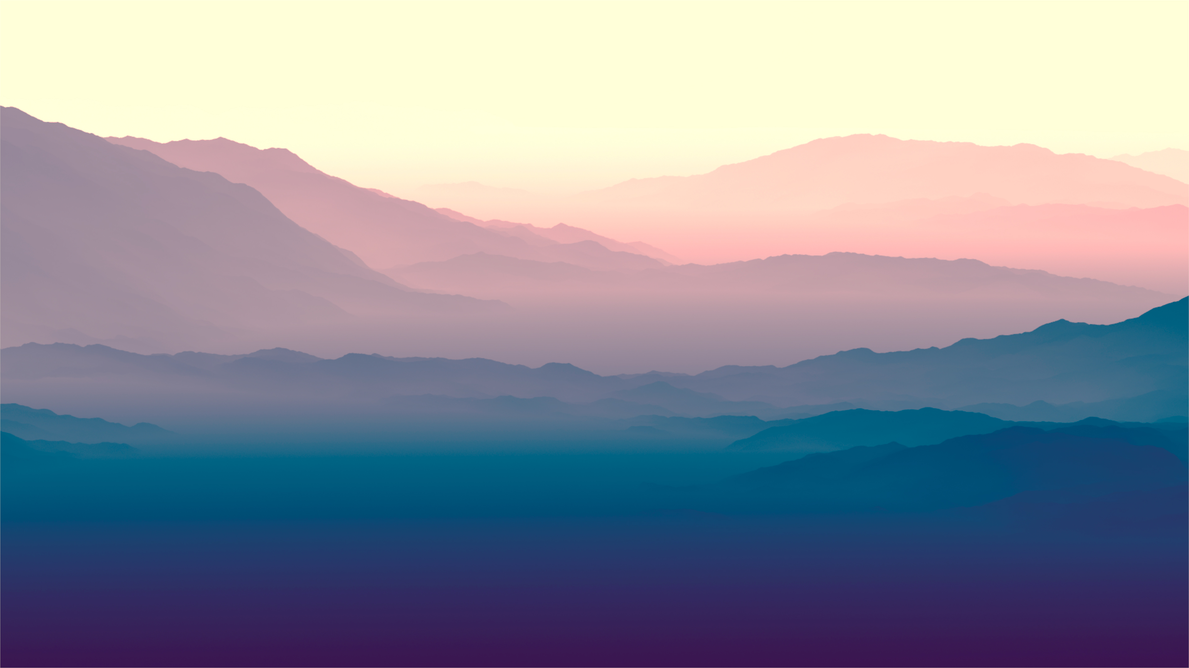 Purple Horizon Landscape 4K Wallpaper