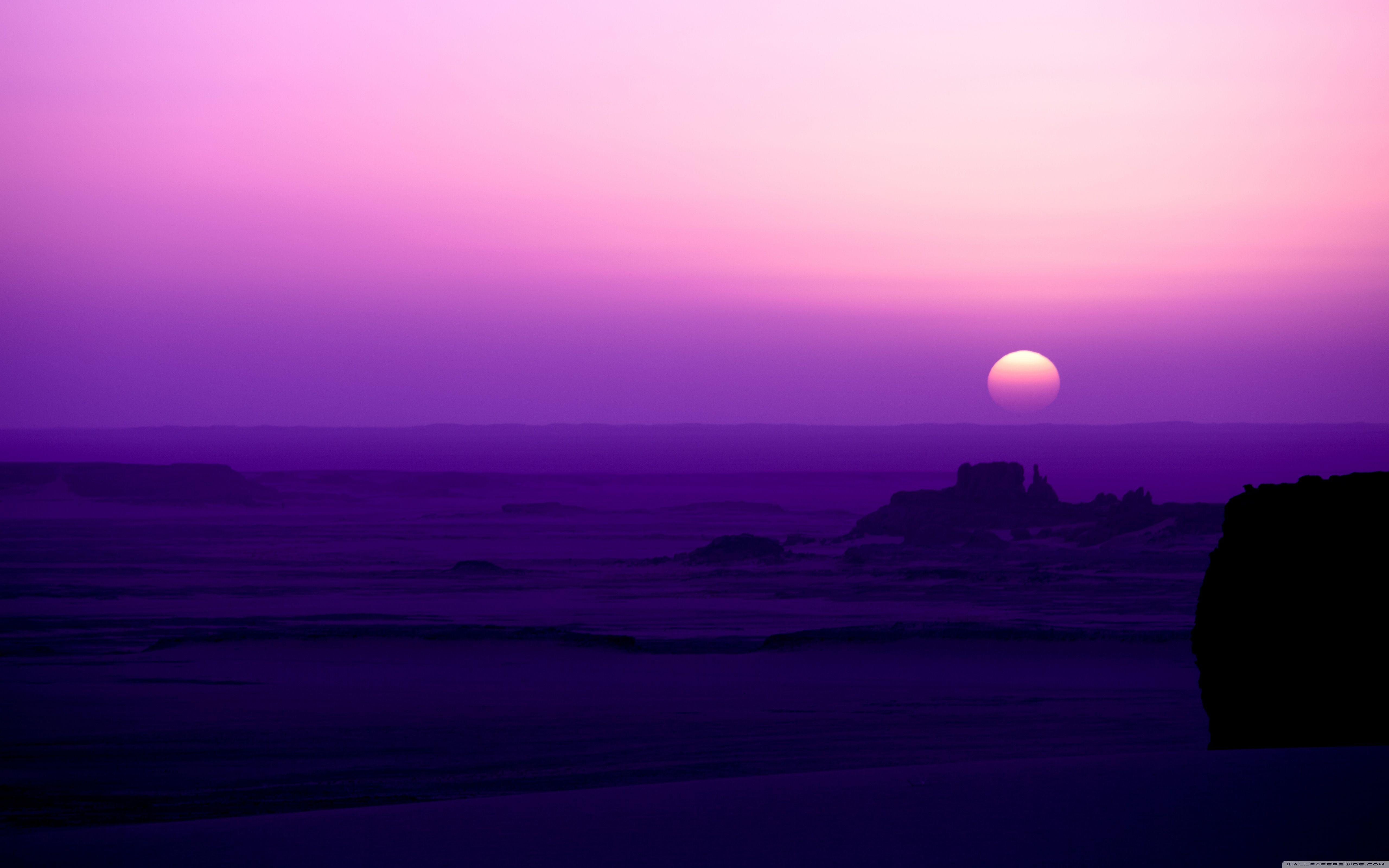 Purple Horizon Landscape Wallpapers - Wallpaper Cave