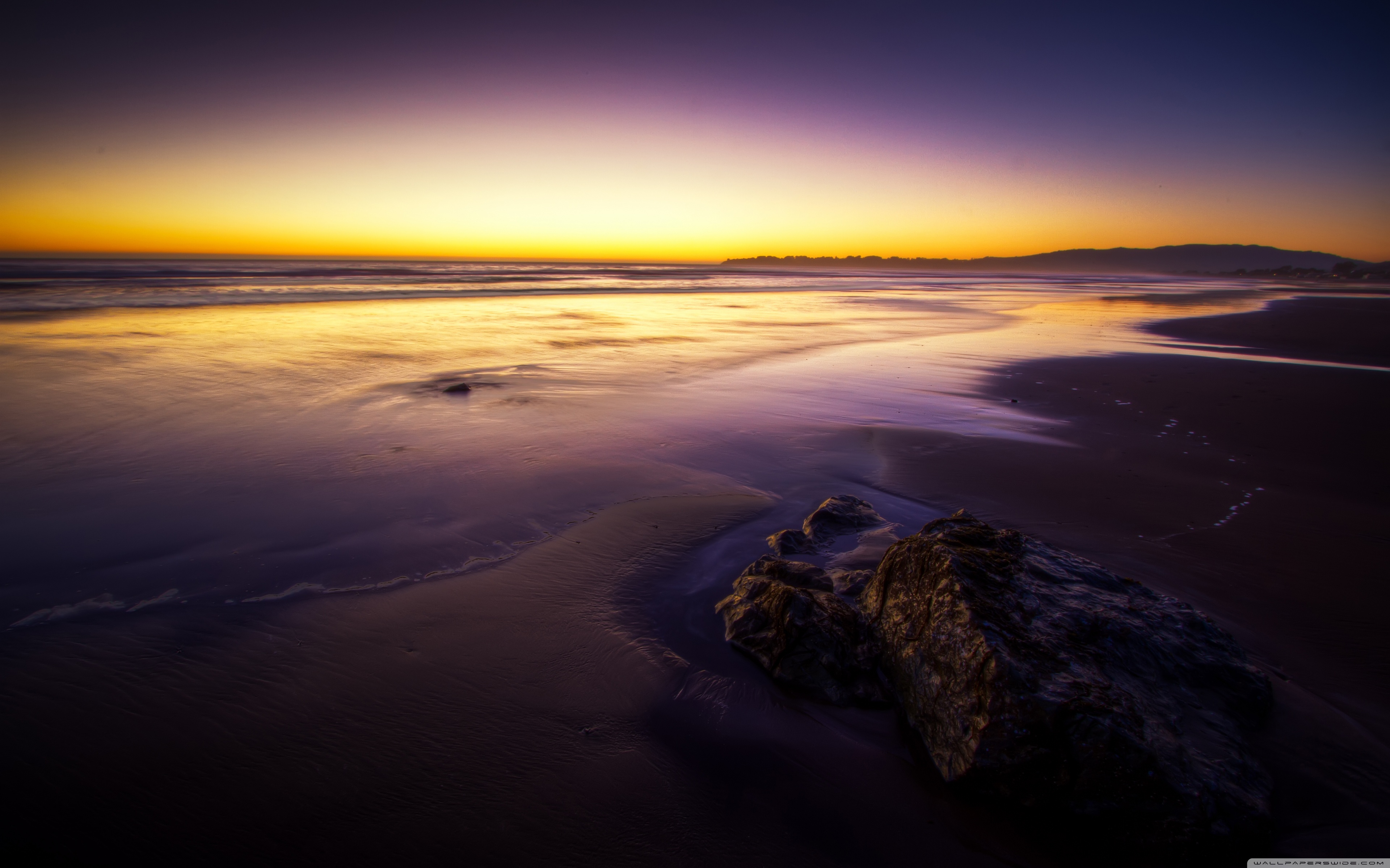 Purple Beach Landscape ❤ 4K HD Desktop Wallpaper for 4K Ultra HD TV