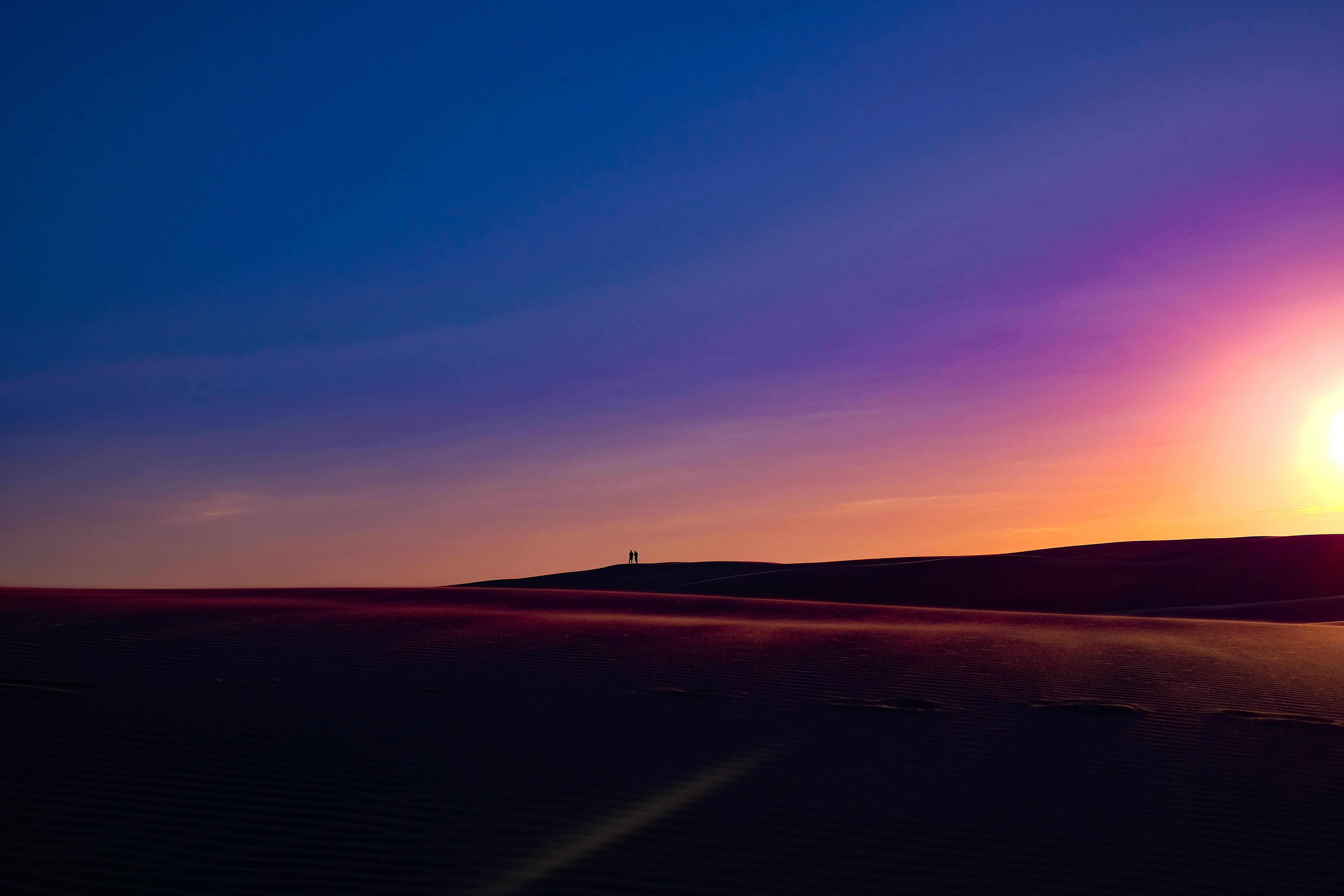 6000x4000 #dune, #sky, #vast, #gradient, #color, #sand, #PNG