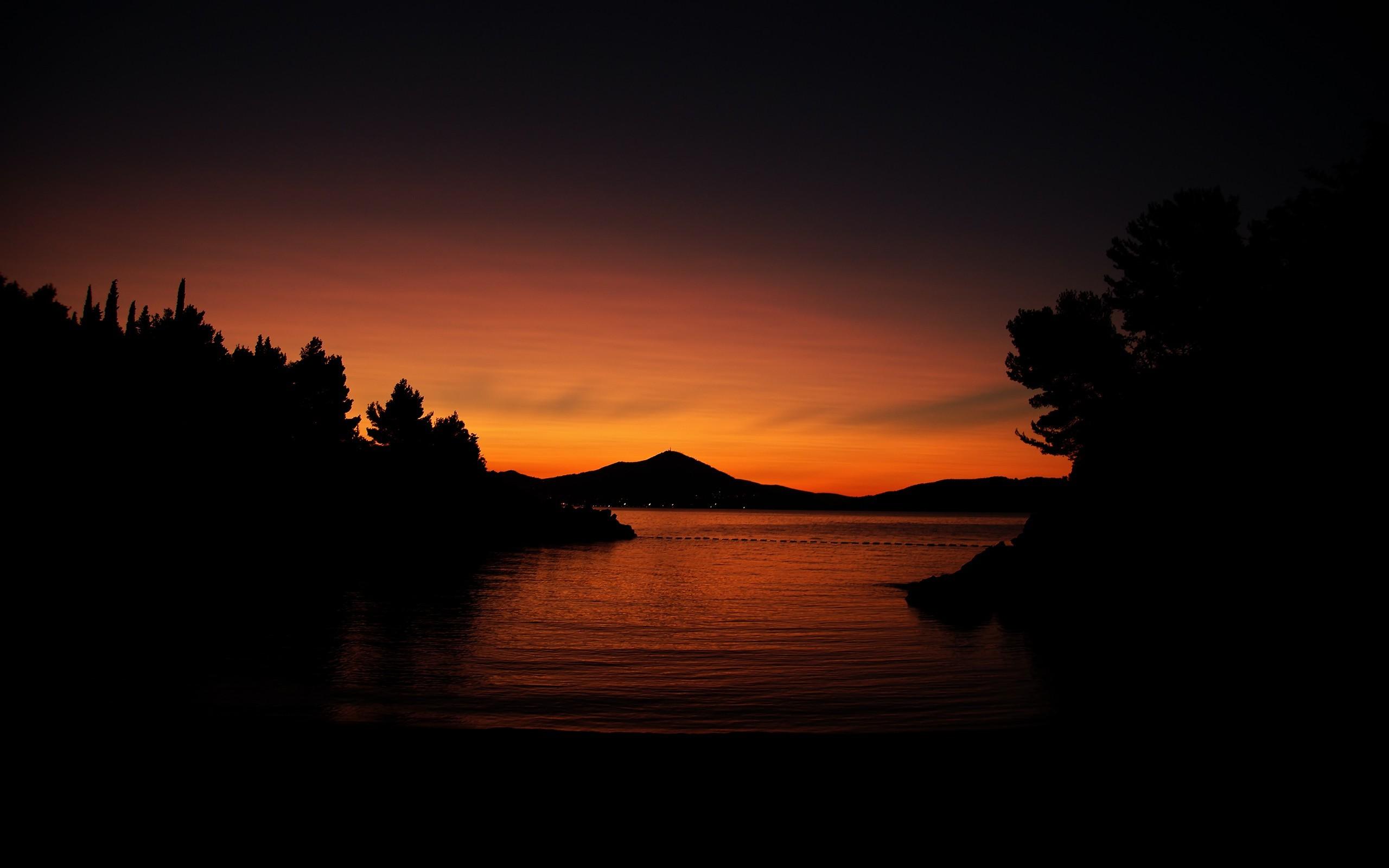 landscape, Evening, Lake, Water Wallpaper HD / Desktop and Mobile