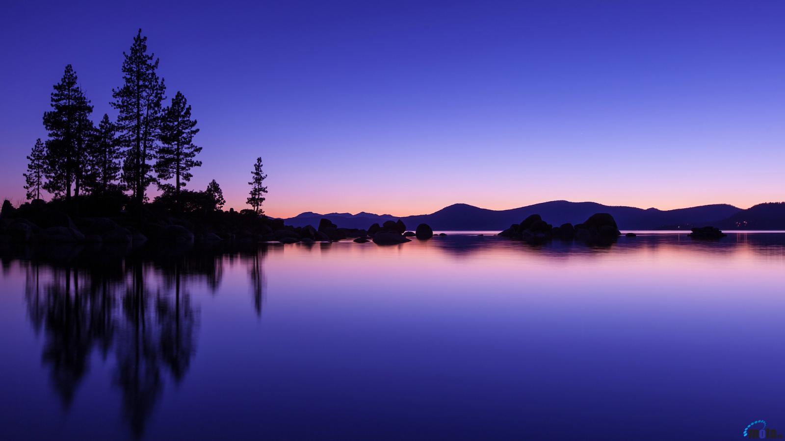 Download Download Wallpaper Romantic evening Lake Tahoe California
