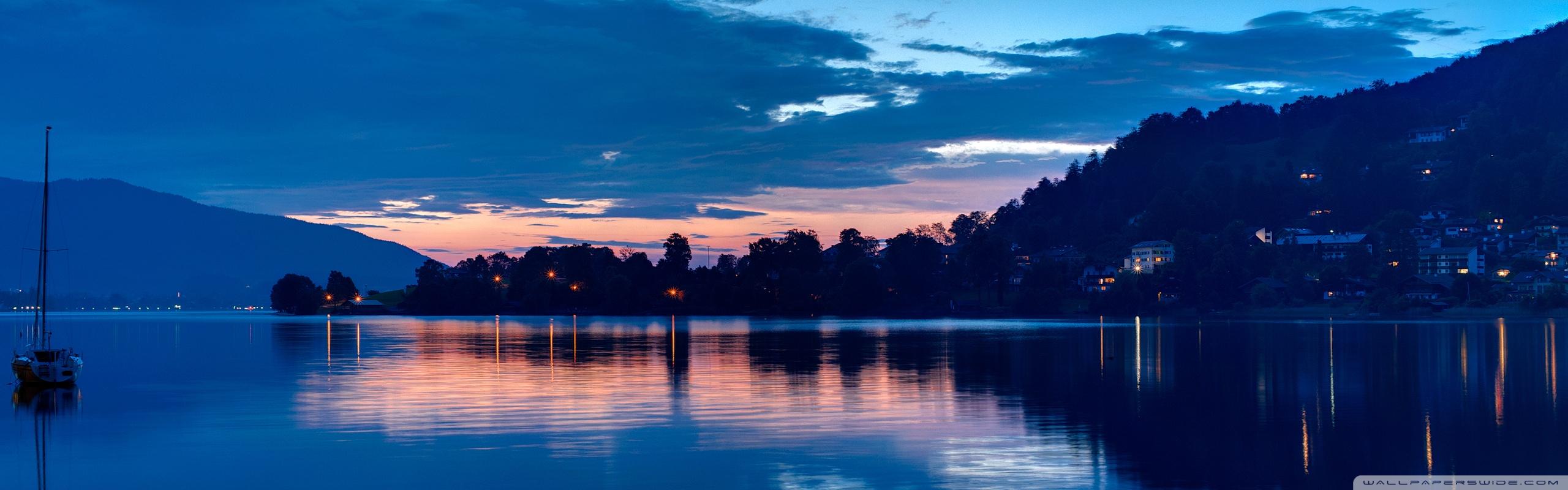 Lake At Night ❤ 4K HD Desktop Wallpaper for 4K Ultra HD TV • Dual