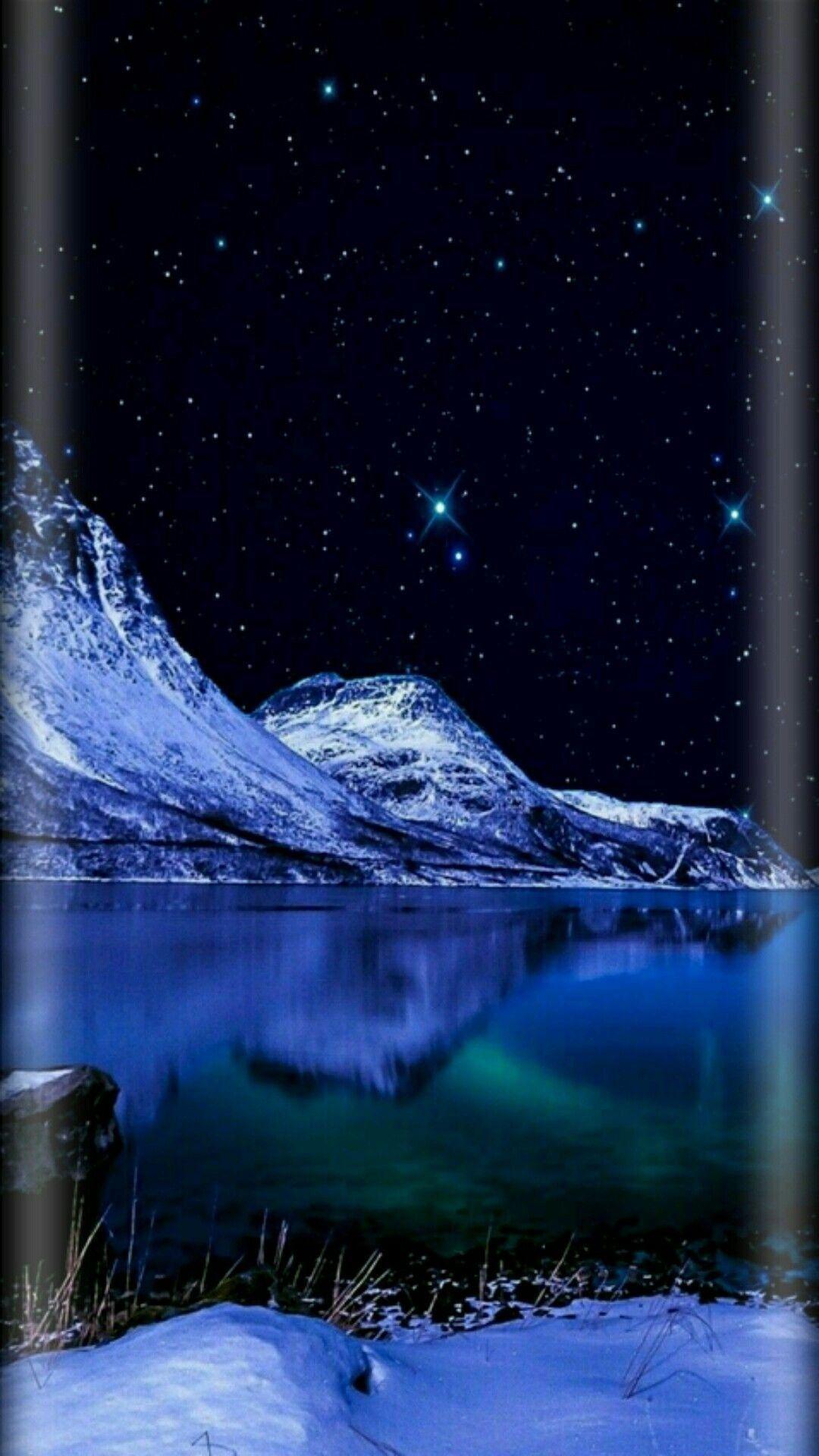 Night sky moon stars nature. HD phone wallpaper, Scenery