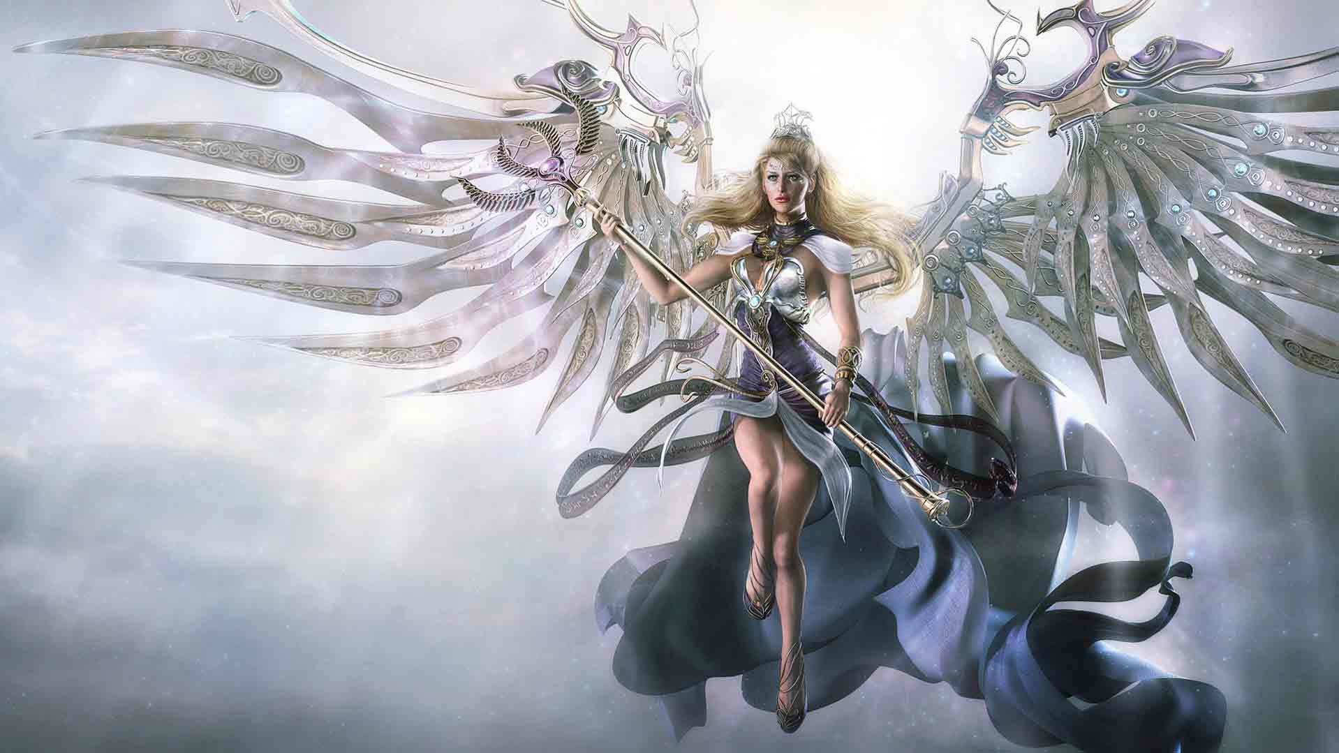 Free Wallpaper Woman Warrior Angel Wallpaper