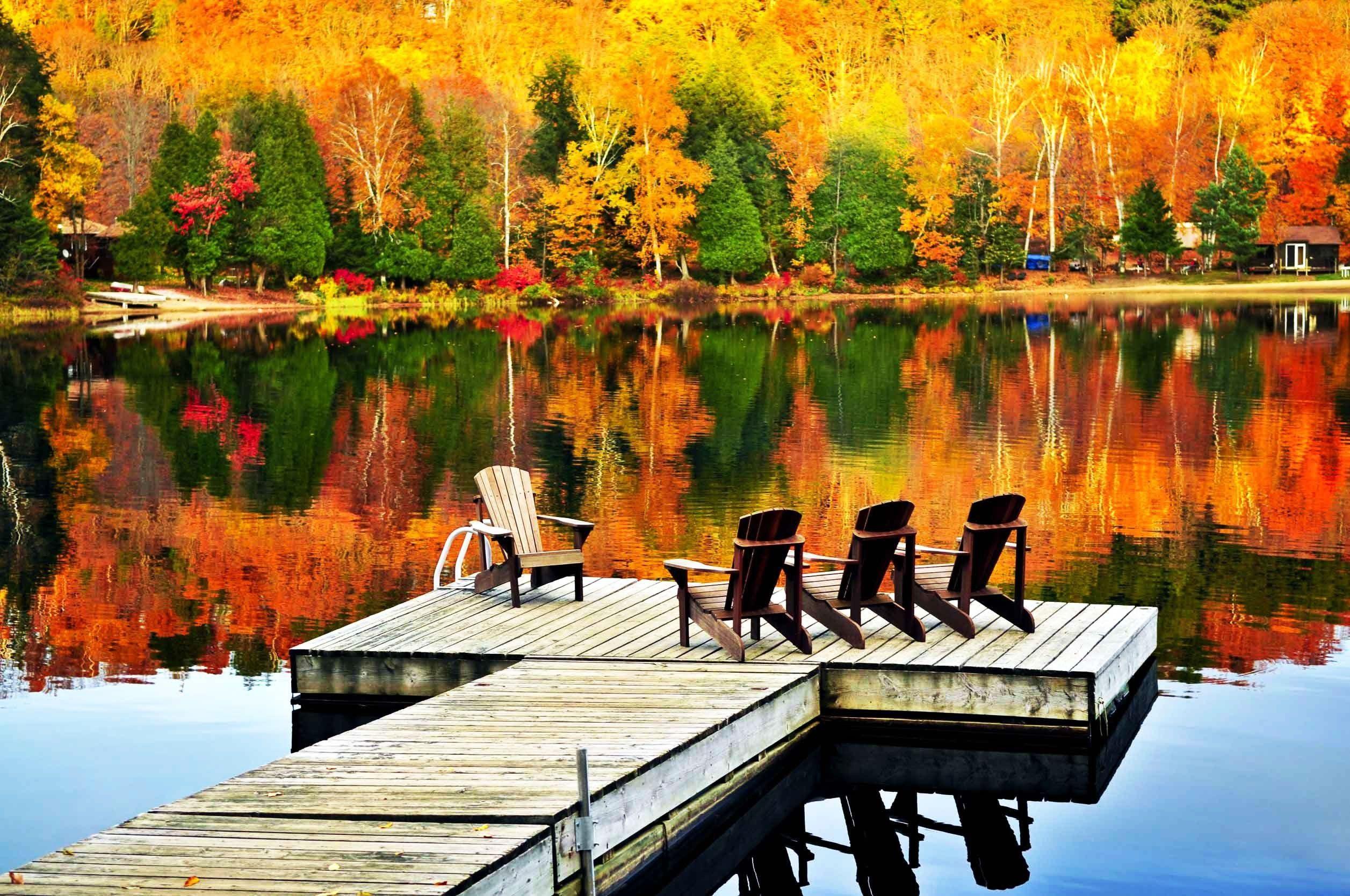 Chairs Autumn Wallpaper
