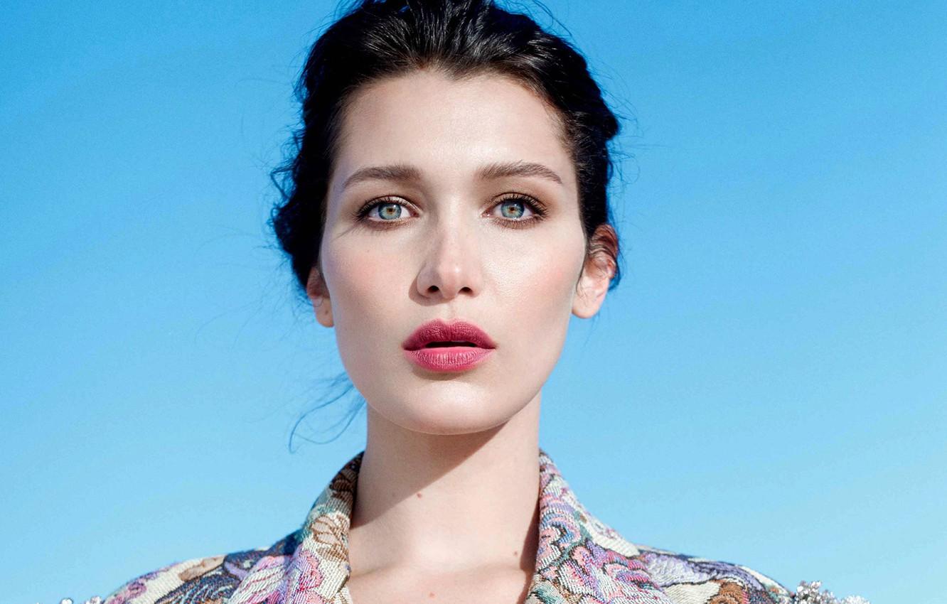 Wallpaper eyes, look, girl, model, Bella Hadid image for desktop