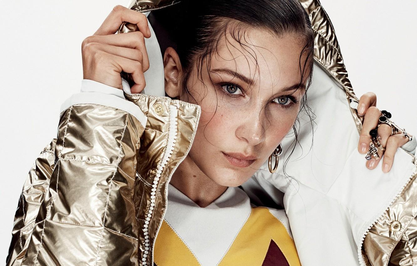Wallpaper look, girl, model, jacket, Bella Hadid image for desktop