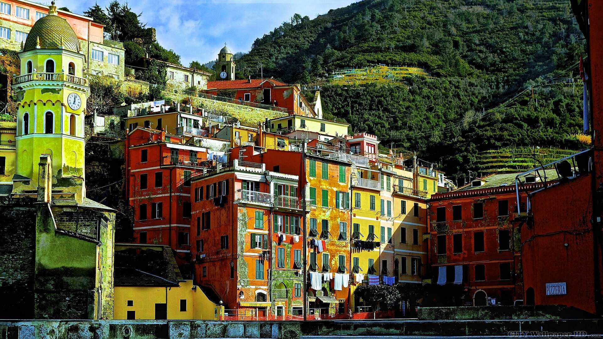 Vernazza Italy wallpaper. Free HD background. Vernazza, Cinque