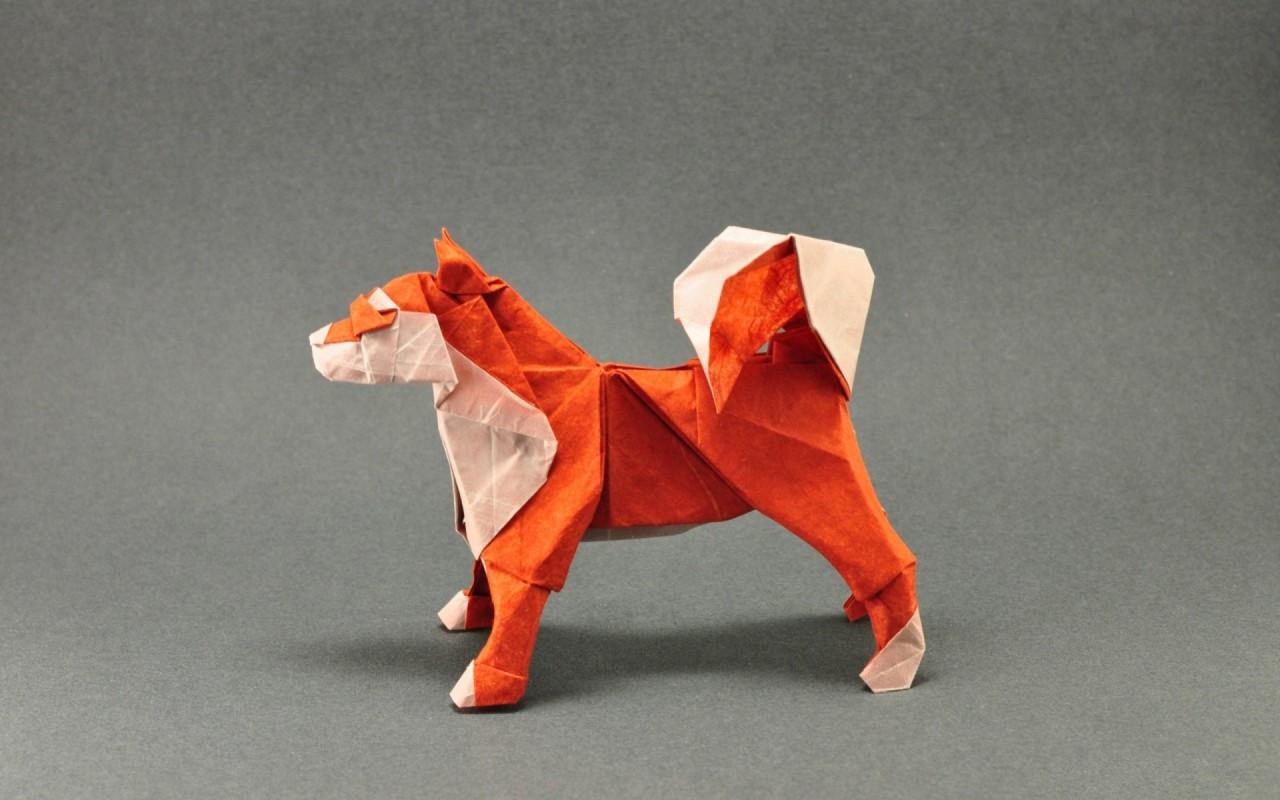 Origami Dog wallpaper. Origami Dog