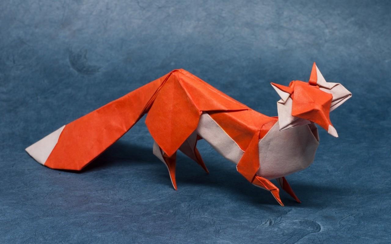 Origami Fox wallpaper. Origami Fox