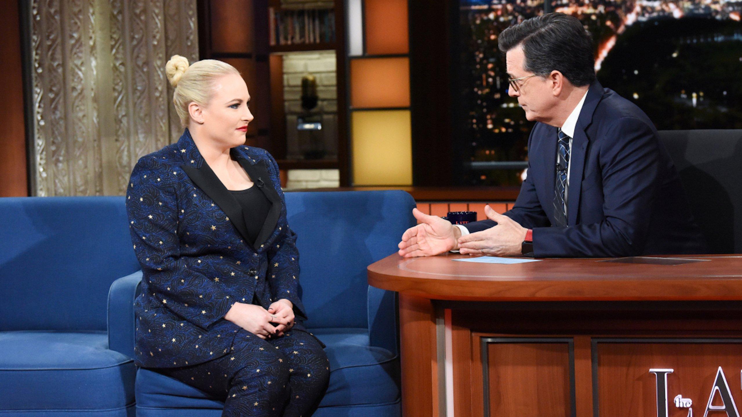 Meghan McCain to Stephen Colbert: My 'Beef' With Trump Family Is