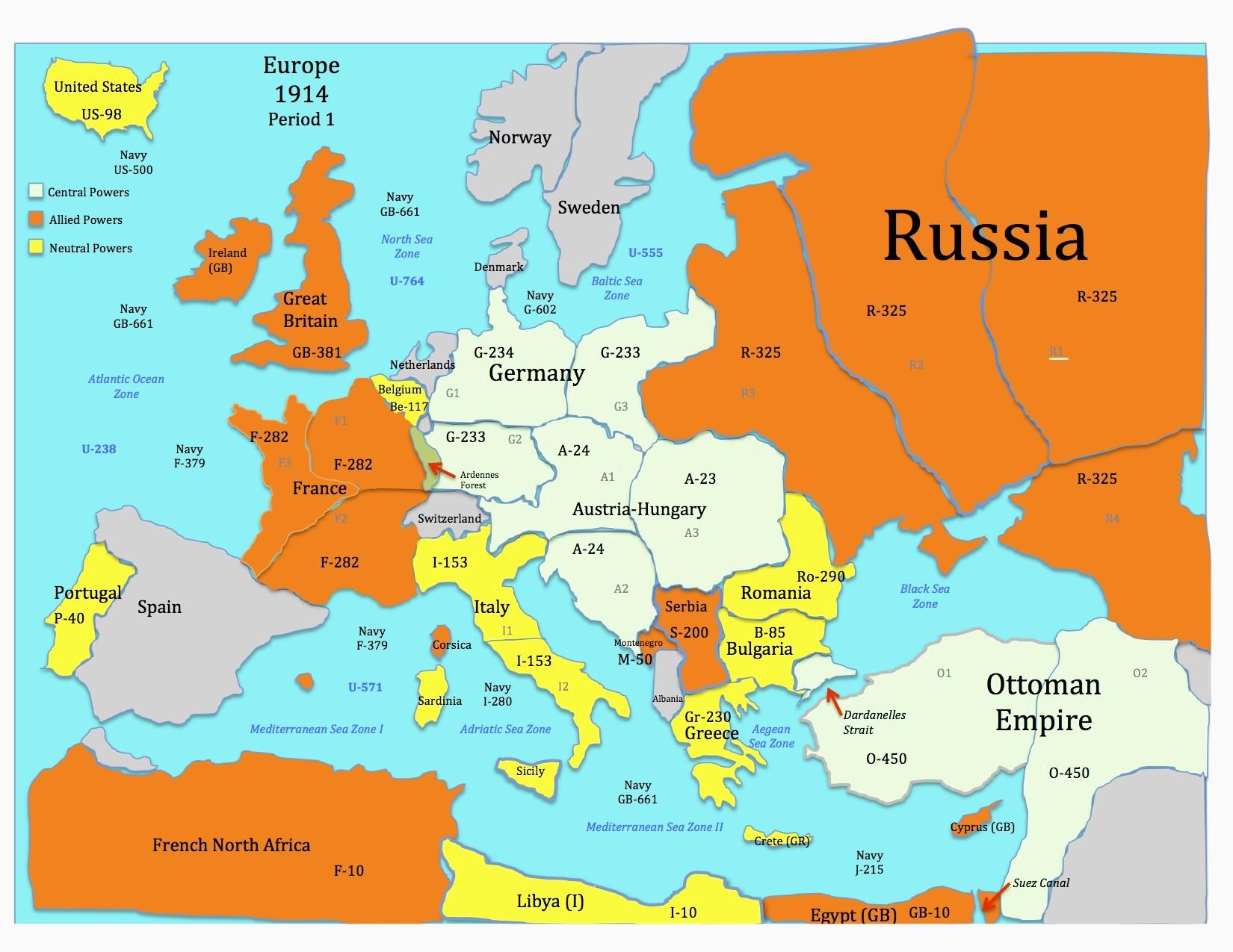 Map Of Europe Before Ww1 (image in Collection)