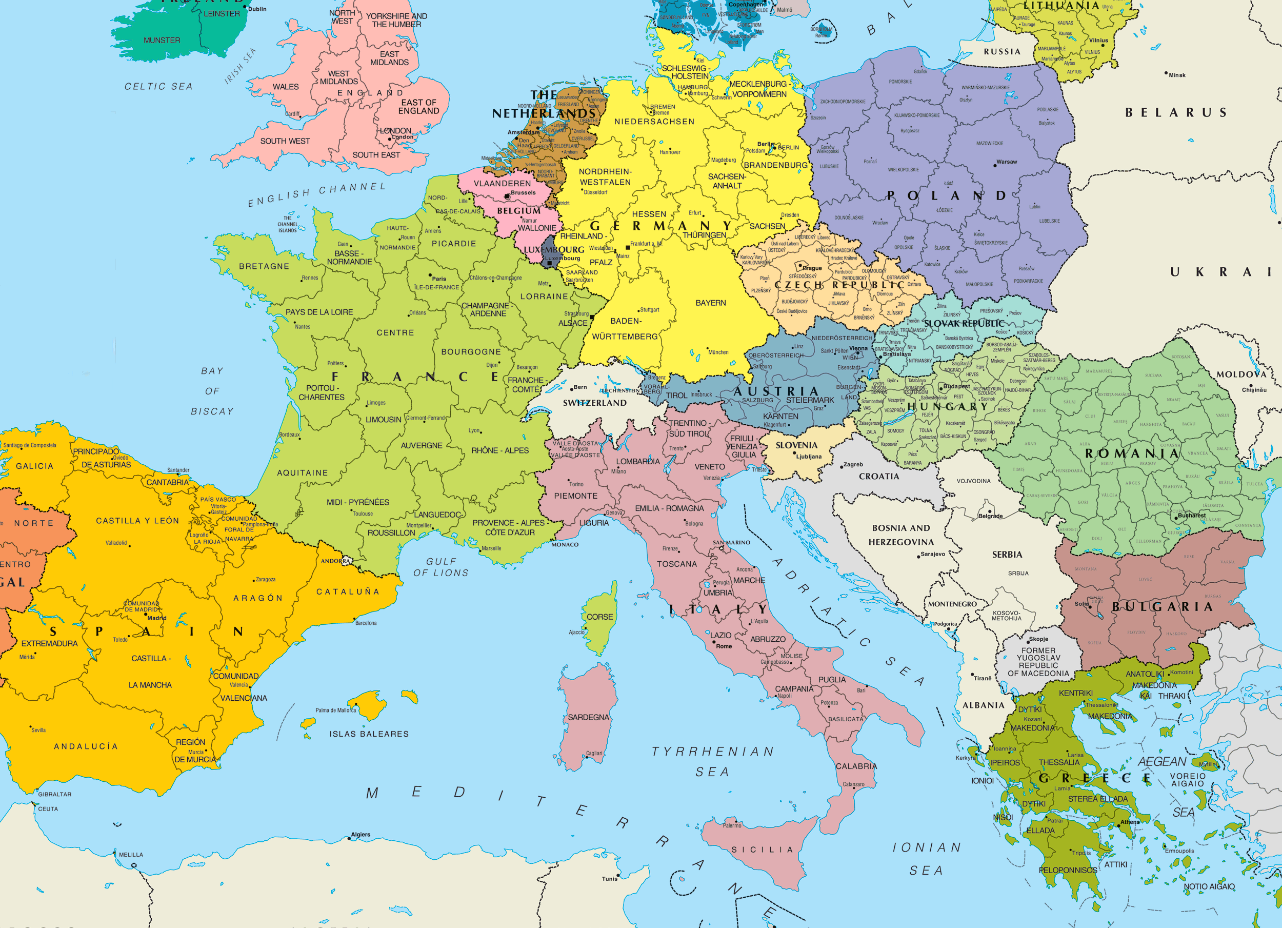 another good map. Places I'd Like To Go. Map, Europe wallpaper, Europe