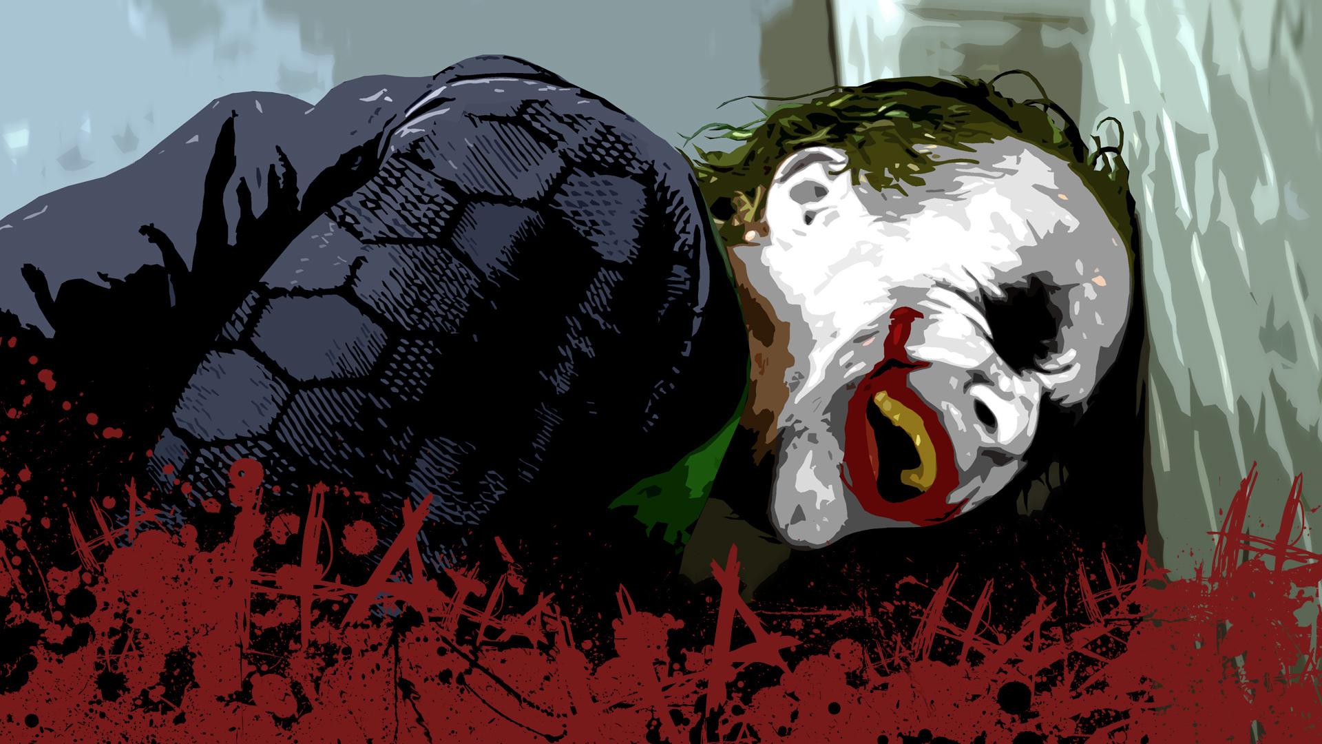 Download 1920x1080 Laughing Joker in The Dark Knight wallpaper