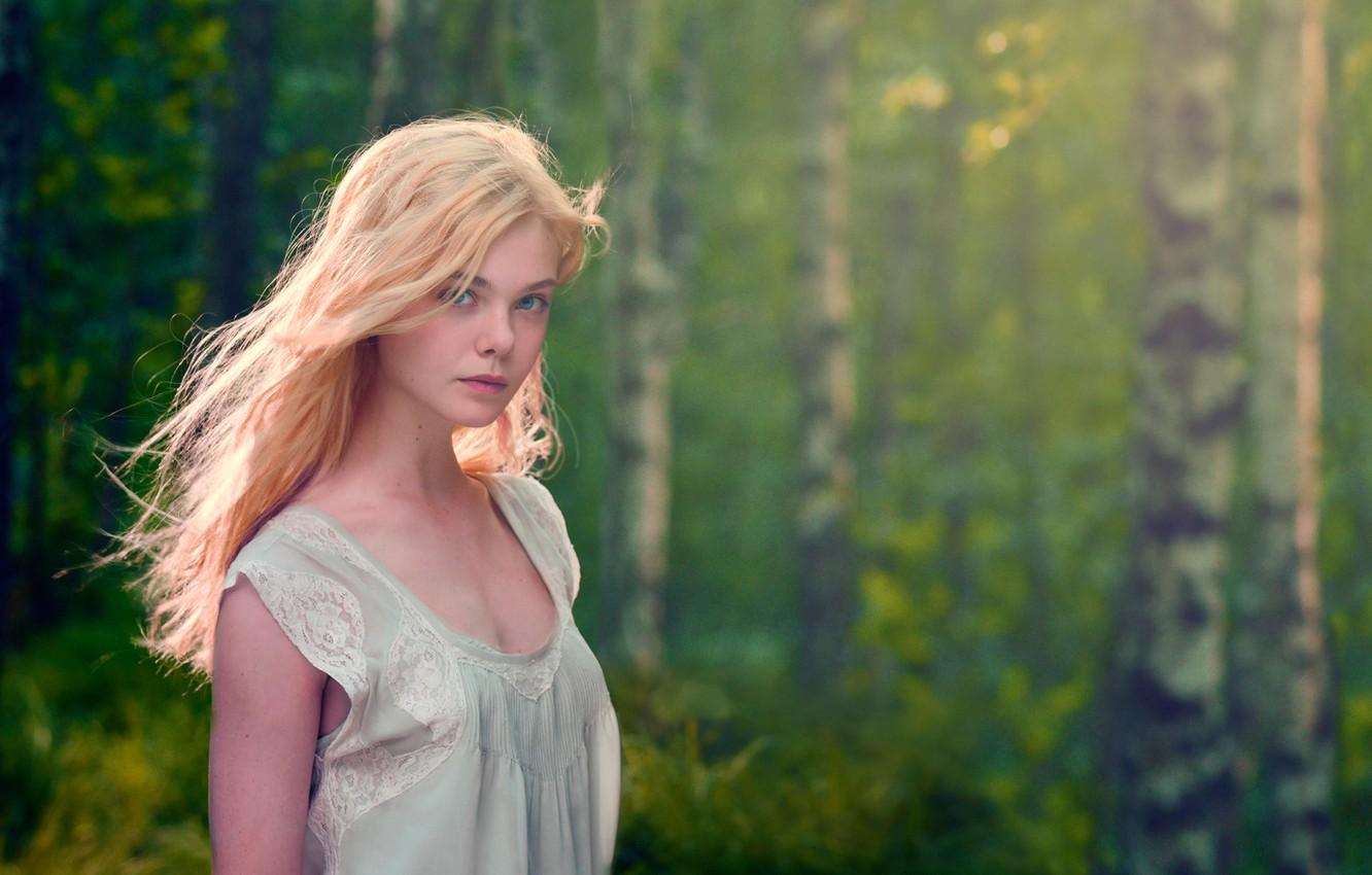 Wallpaper sadness, nature, background, actress, girl, Elle Fanning