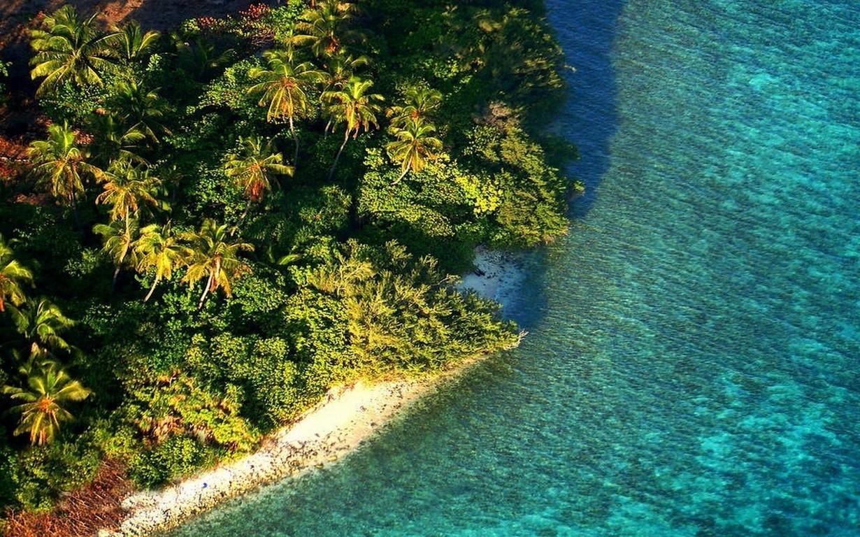 nature landscape aerial view island beach maldives tropical