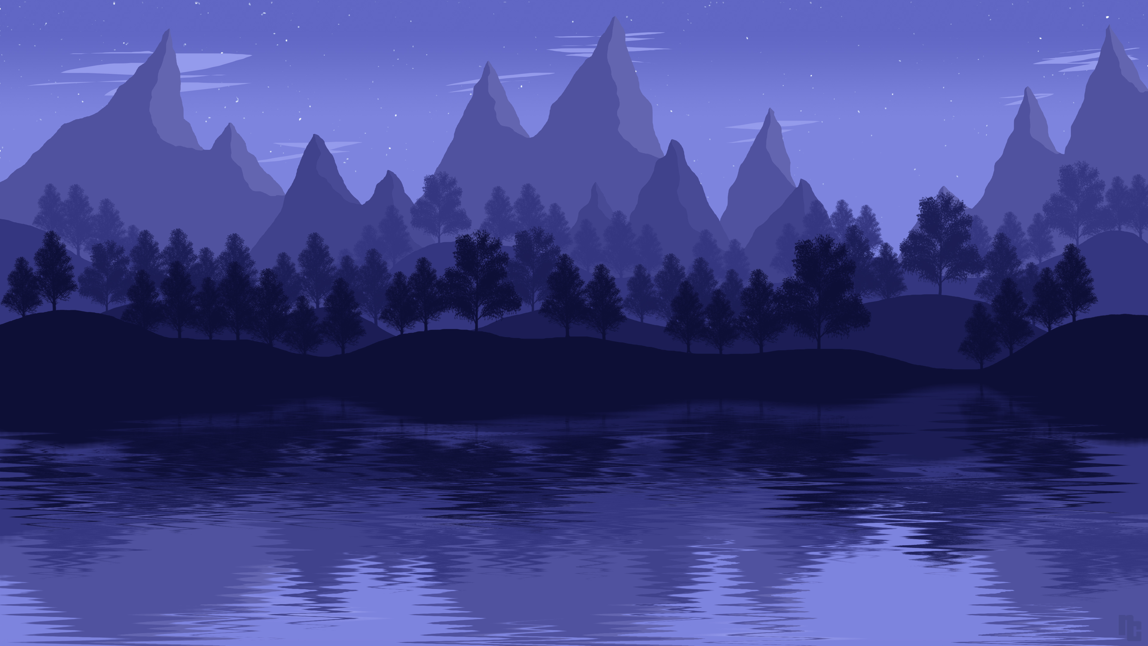Mountain Lake Landscape 4k, HD Artist, 4k Wallpaper, Image