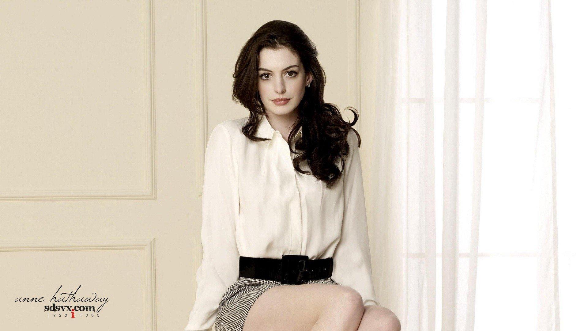 celebrity, Anne Hathaway, Women, Actress, Brunette HD Wallpaper