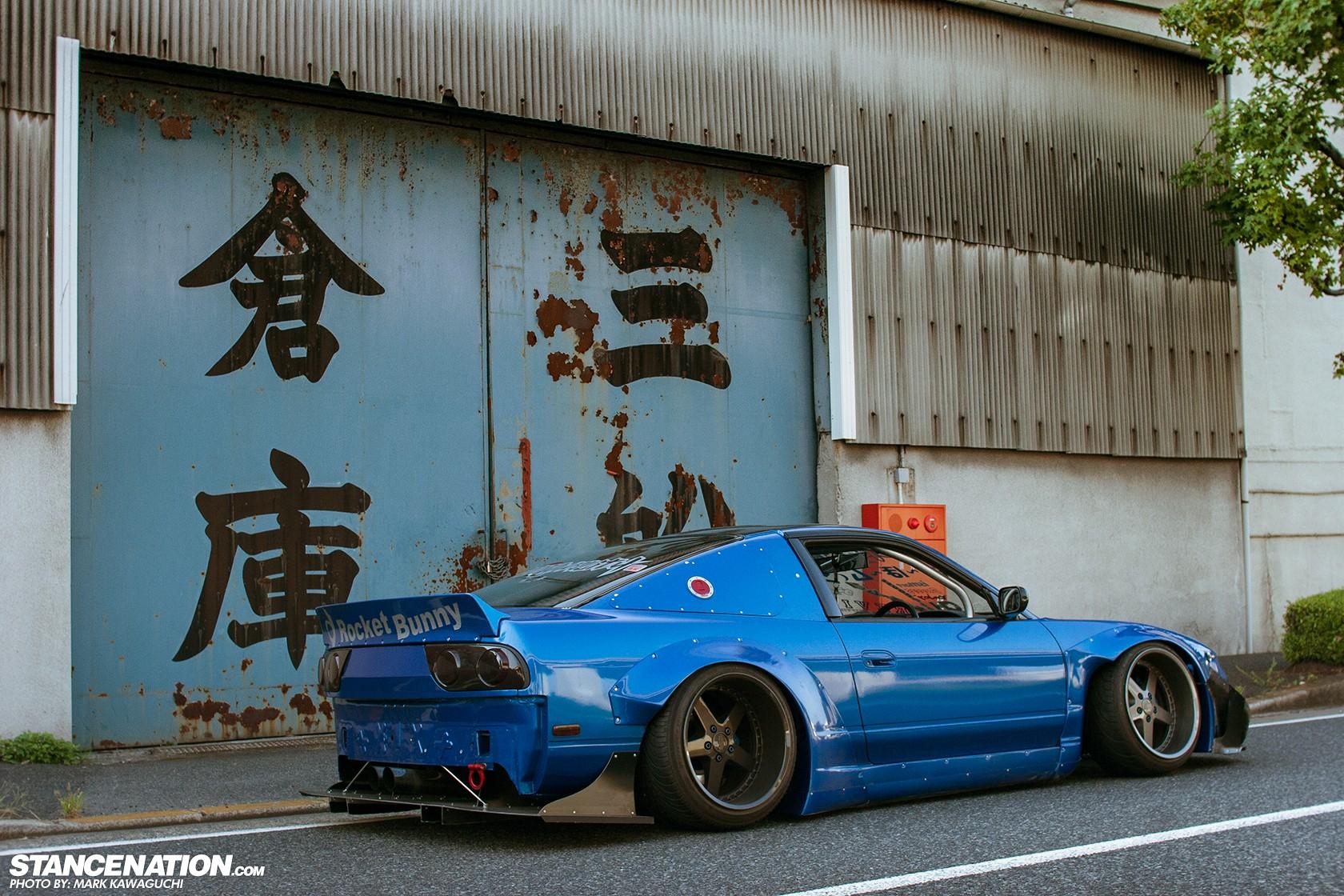 #blue cars, #Nissan S13, #car, #Rocket Bunny, #StanceNation