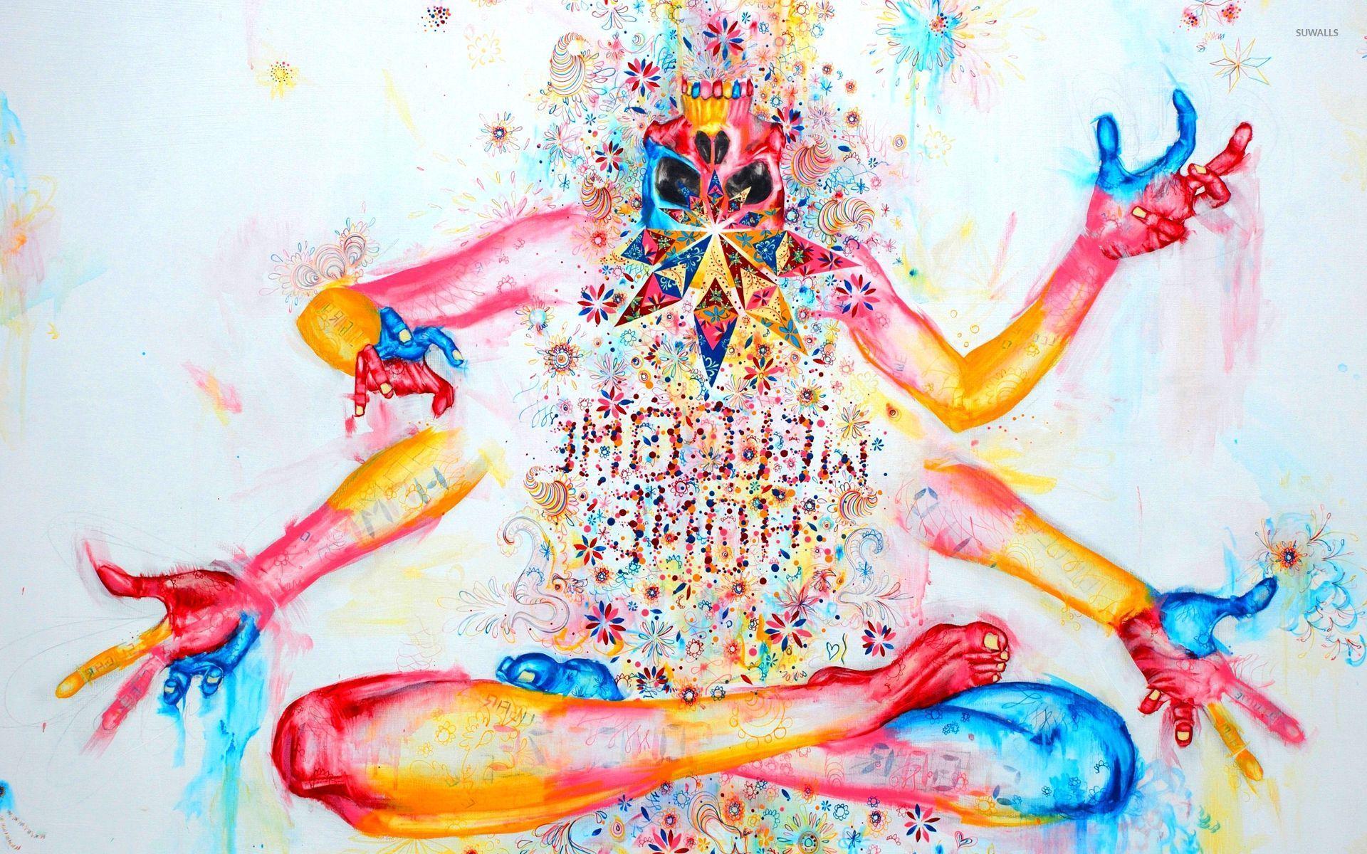 Colorful Meditation Wallpaper Art Free Wallpaper