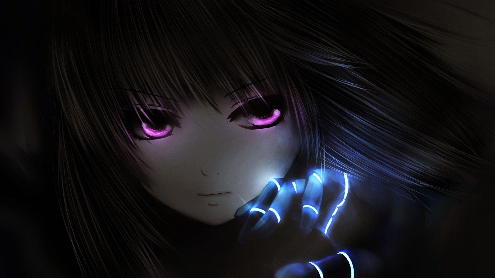 Black Anime Girl Standing In Front Of Some Snow And A Dark Background,  Depressed Anime Picture, Depression, Depressed Background Image And  Wallpaper for Free Download